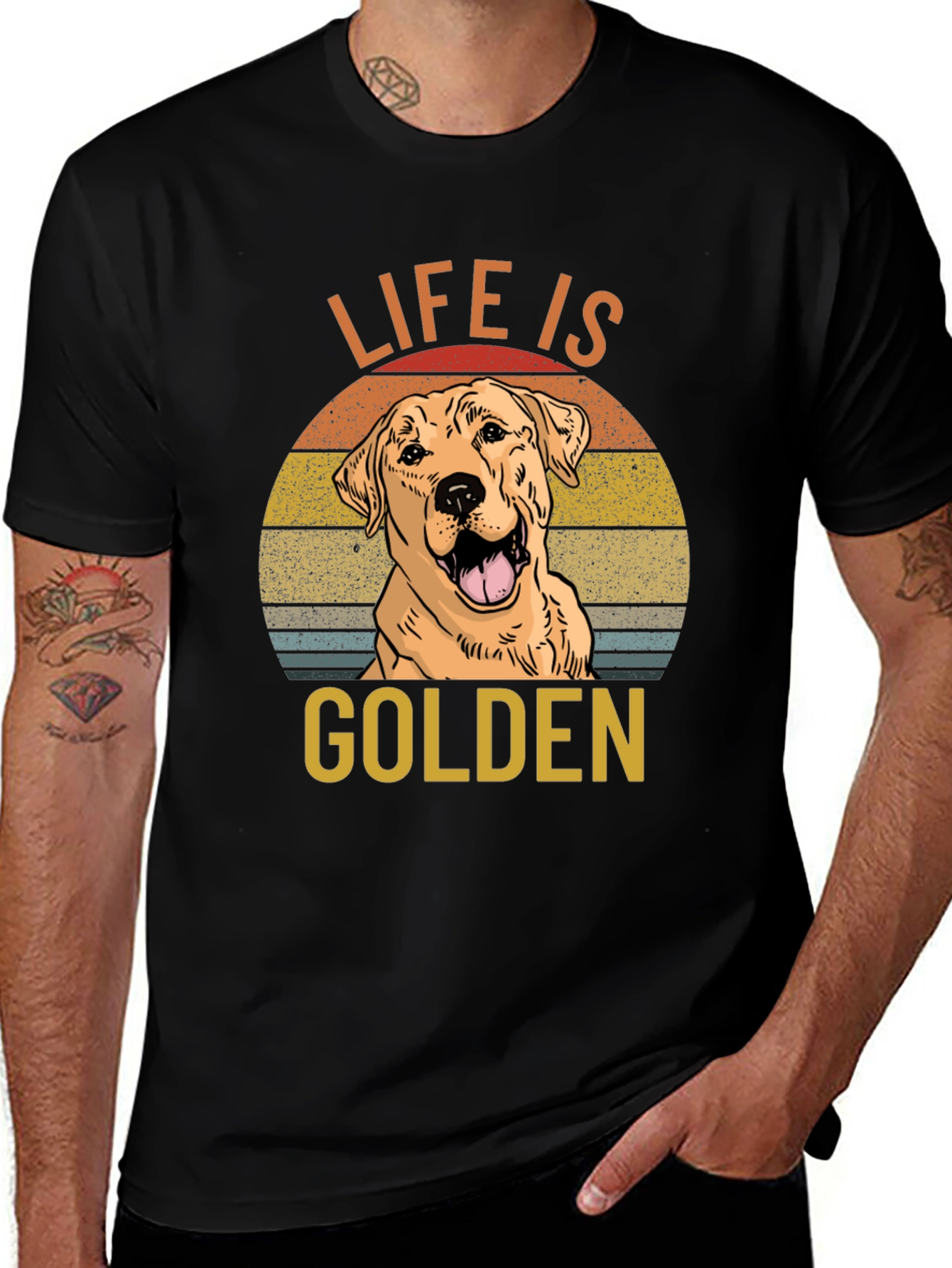 Life is Golden Dog Graphic T-Shirt