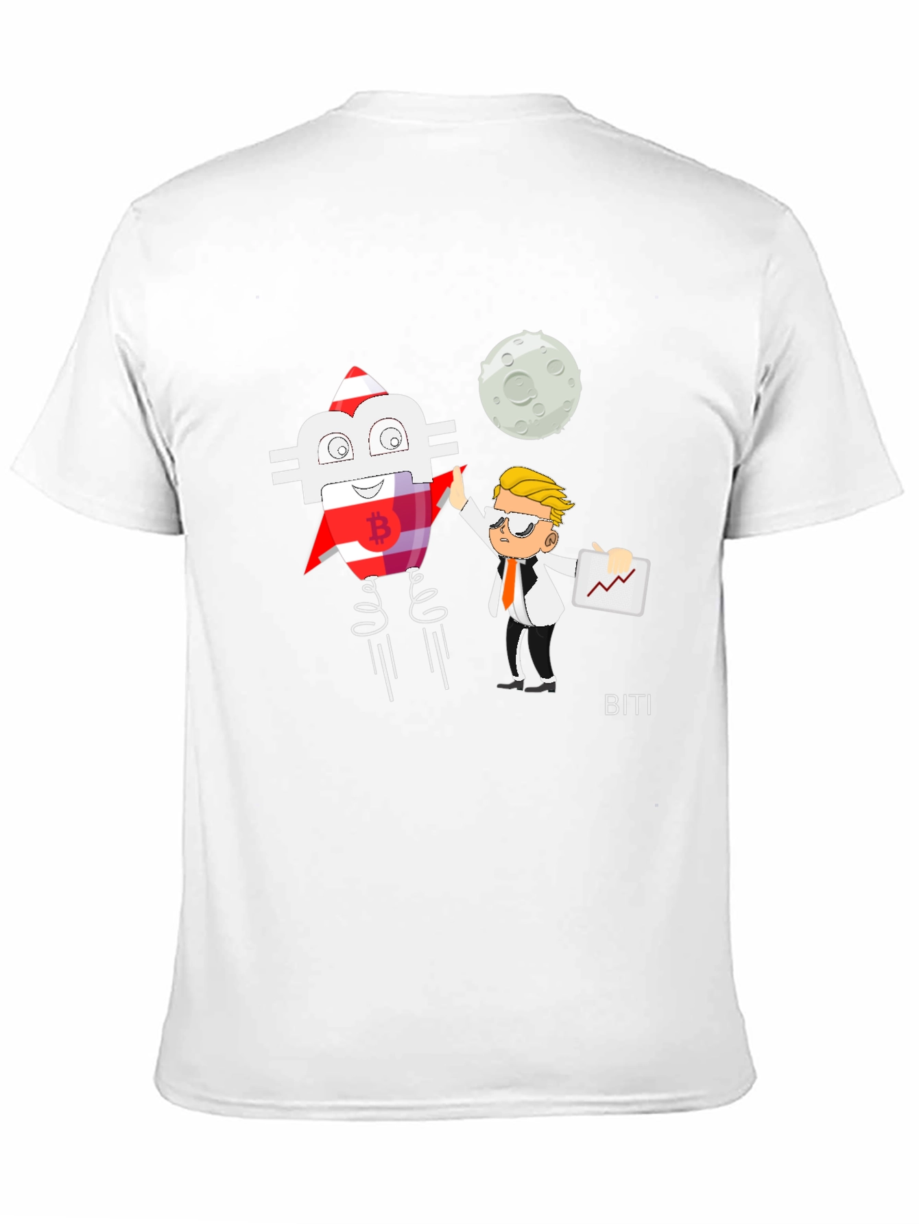 Bitcoin Rocket T-Shirt - Crypto Trading Gift