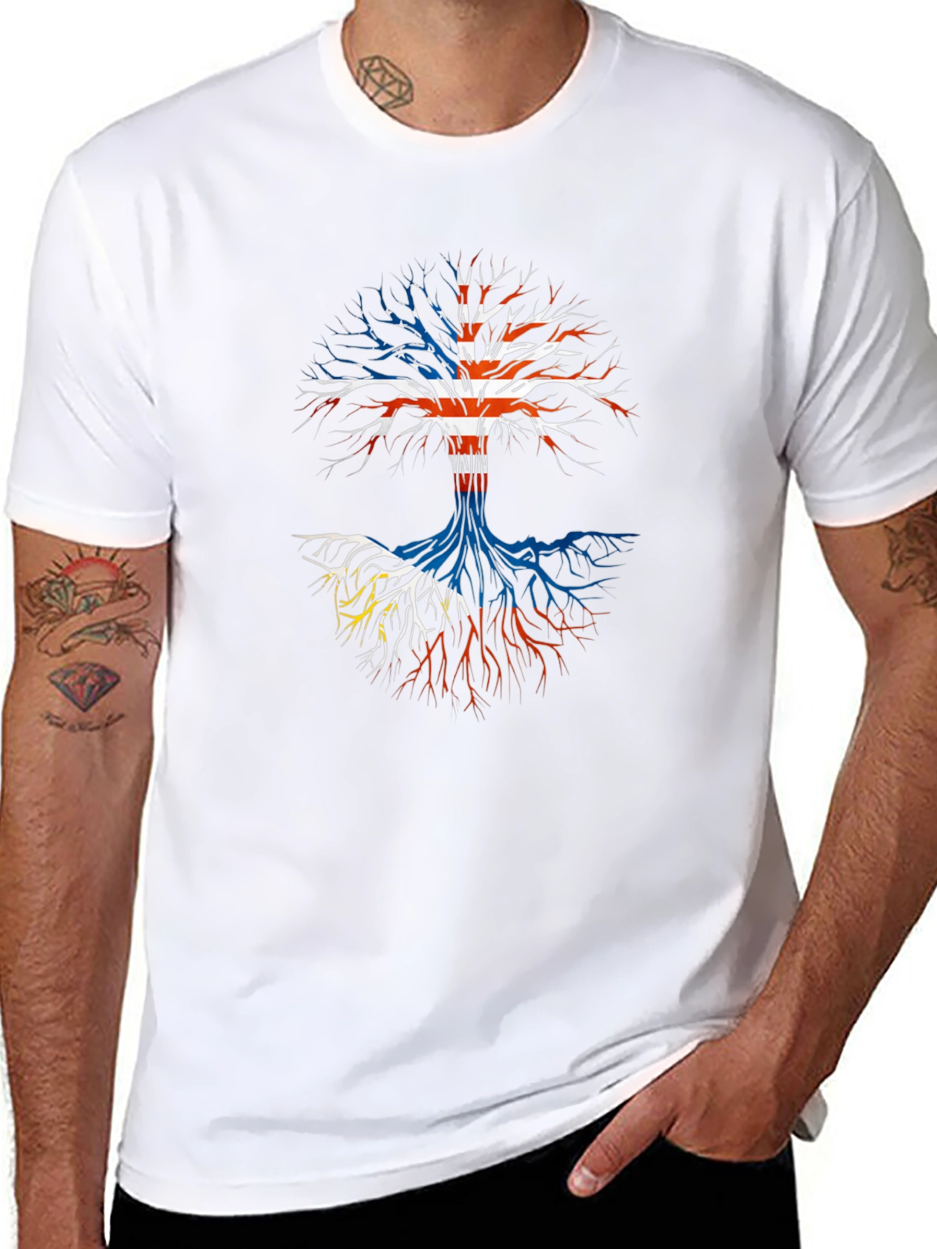 Family Tree Flag Roots T-Shirt