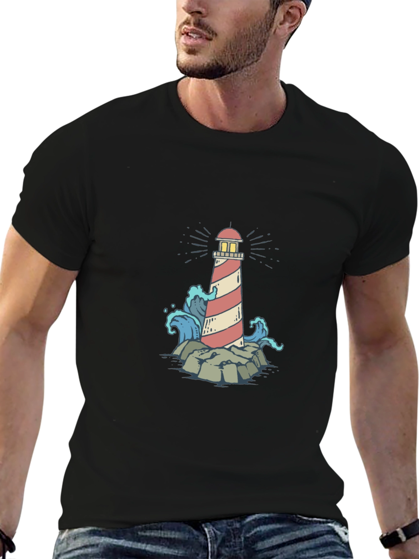 Lighthouse Graphic Print Tee