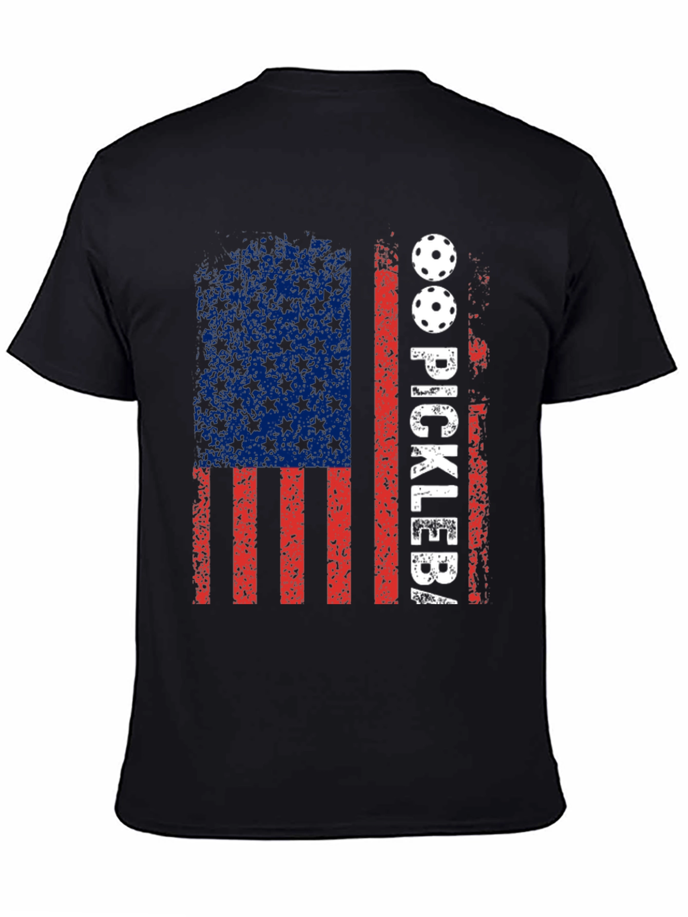 Pickleball American Flag Graphic Tee