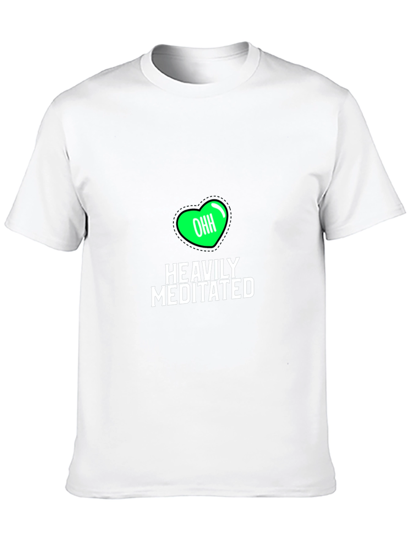 Heavily Meditated Black Graphic Tee