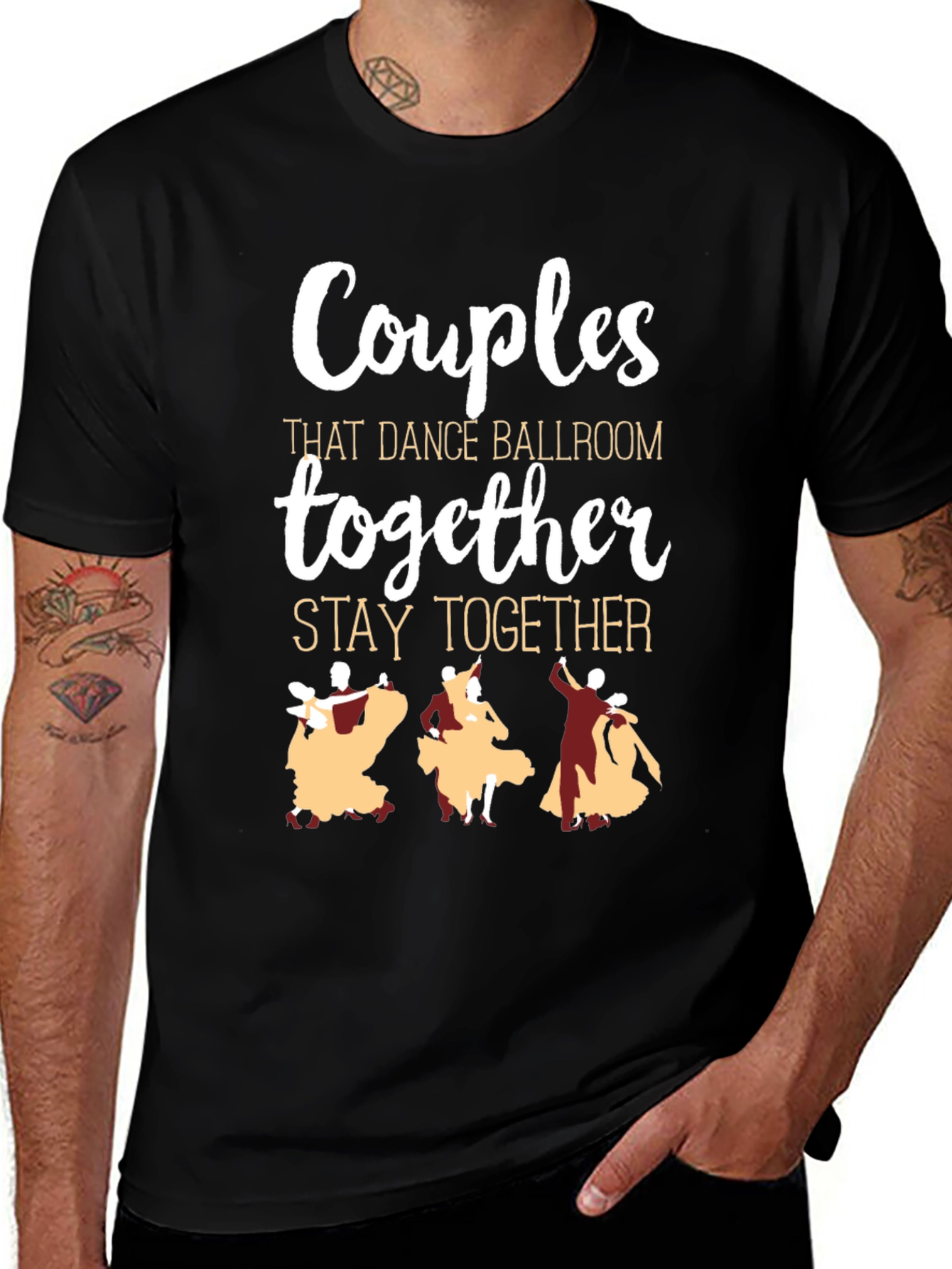 Ballroom Dancing Couples Graphic Tee
