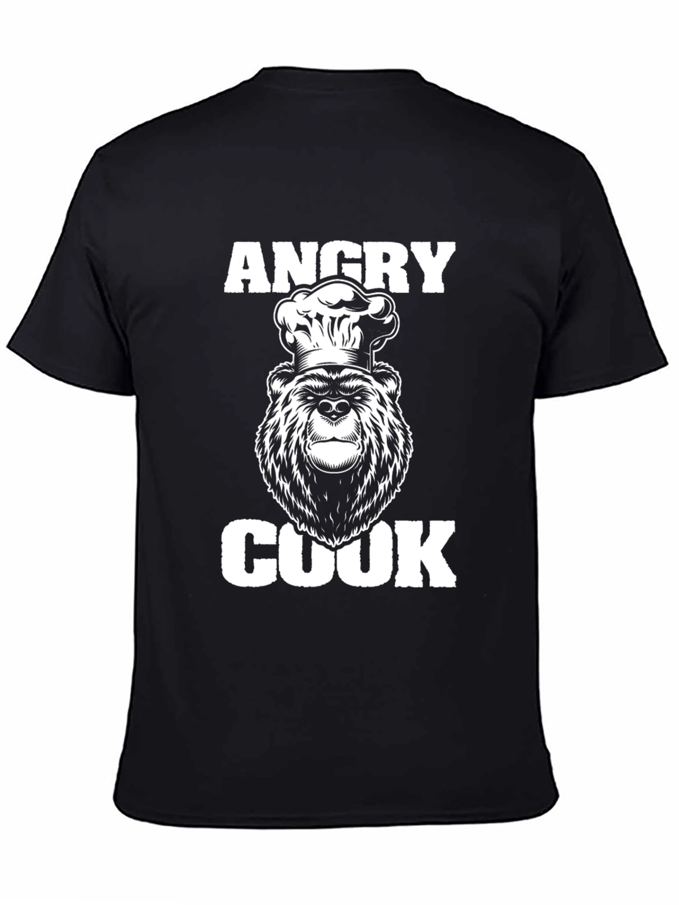 Angry Cook Bear Graphic T-Shirt