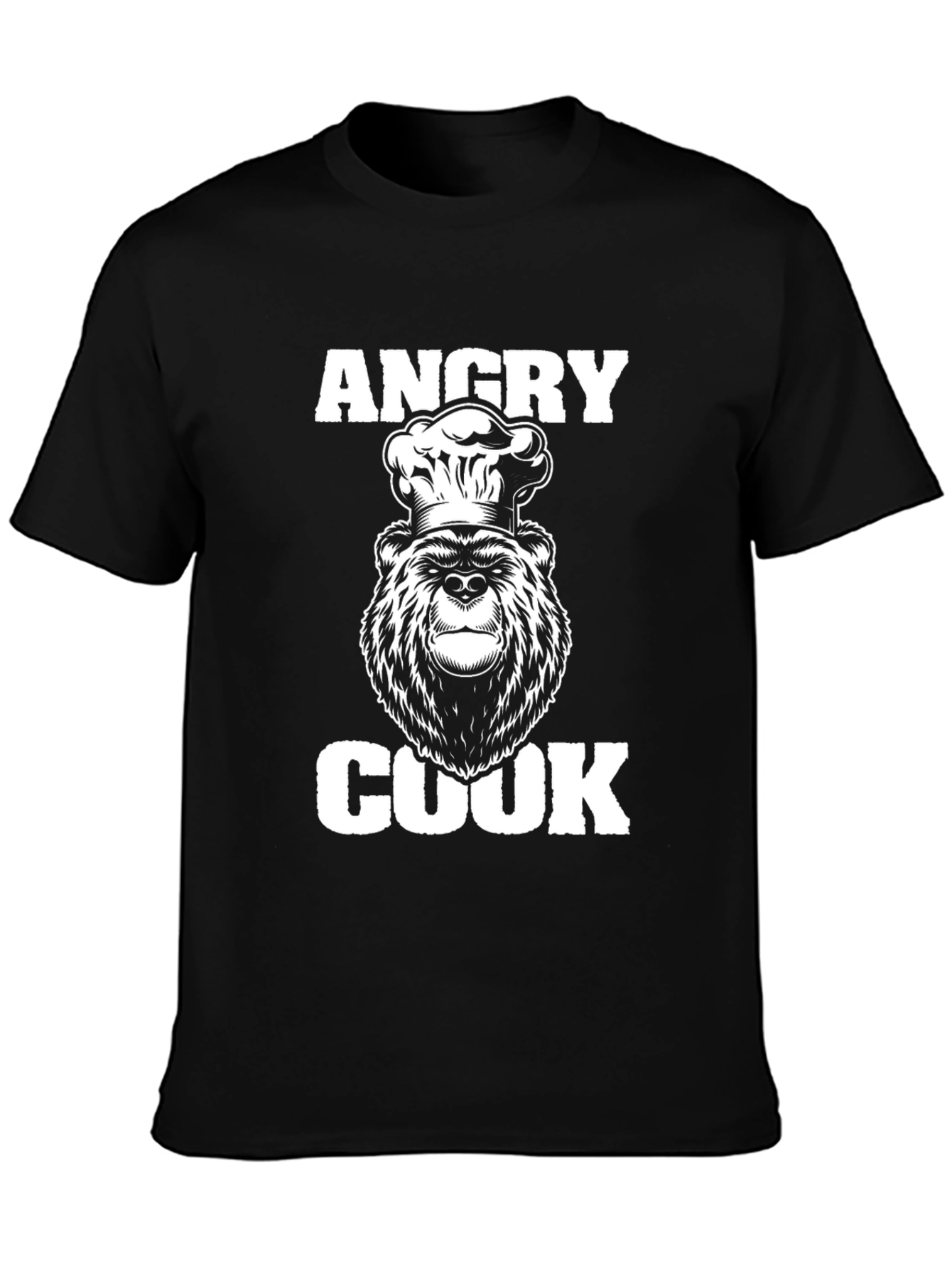 Angry Cook Bear Graphic T-Shirt