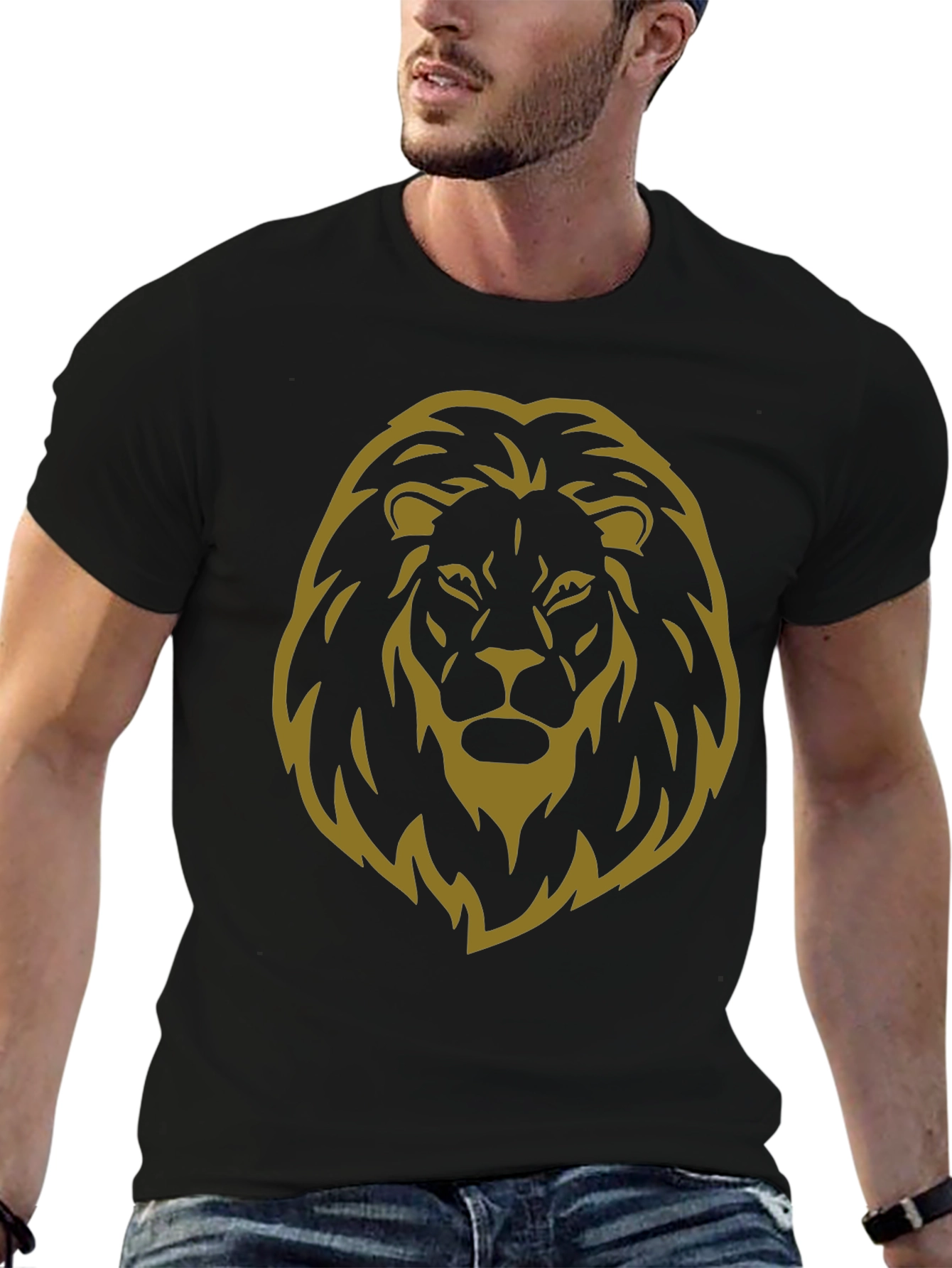 Lion Crest Black T-Shirt