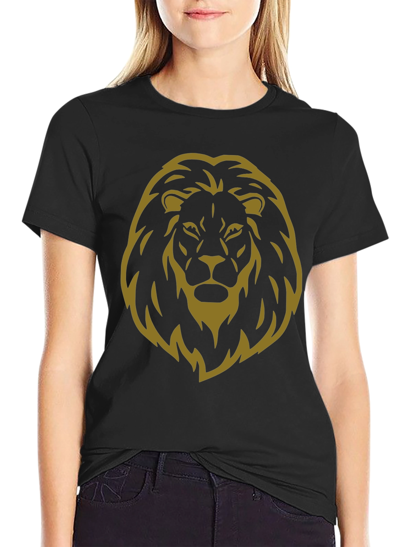 Lion Crest Black T-Shirt