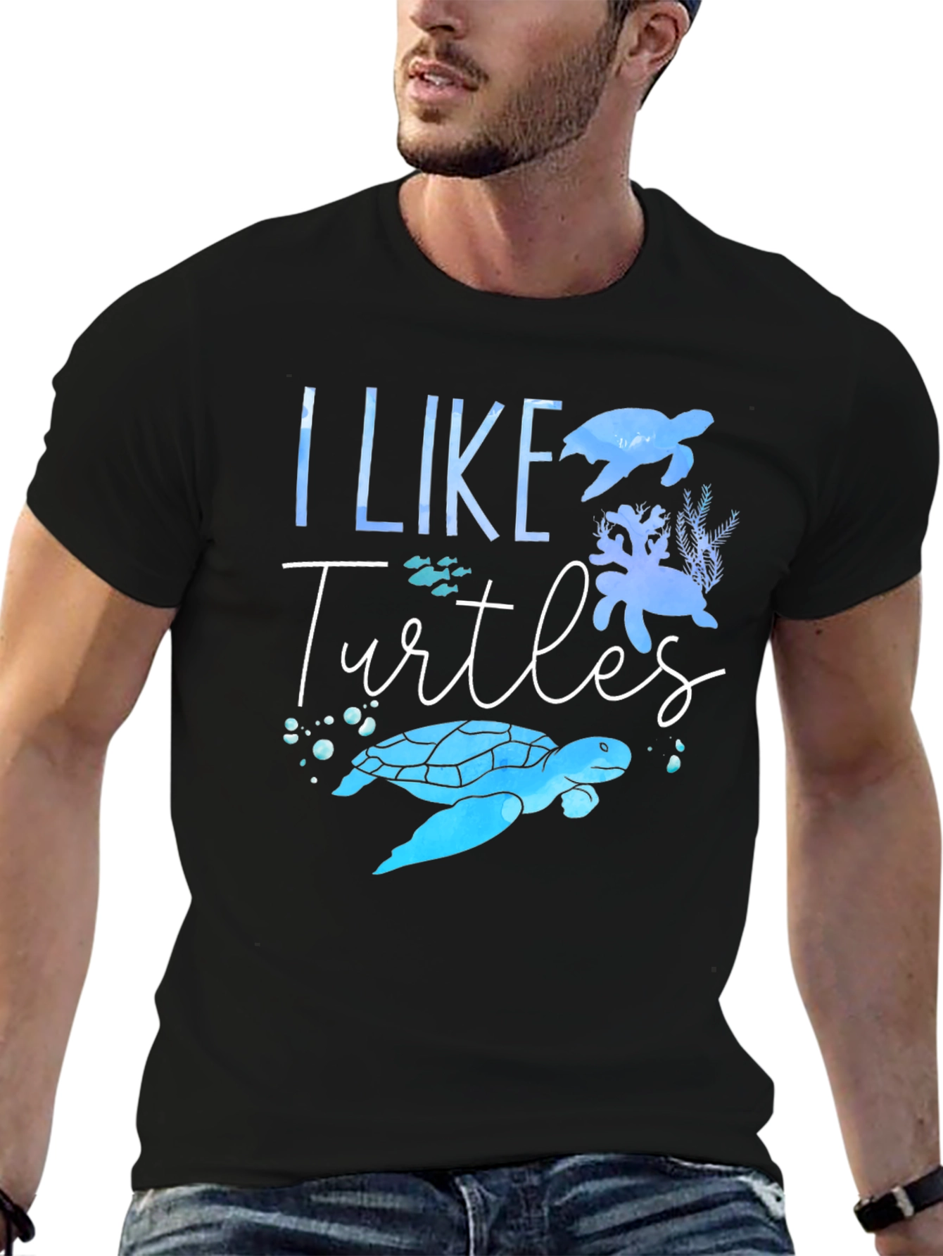 I Like Turtles Graphic T-Shirt