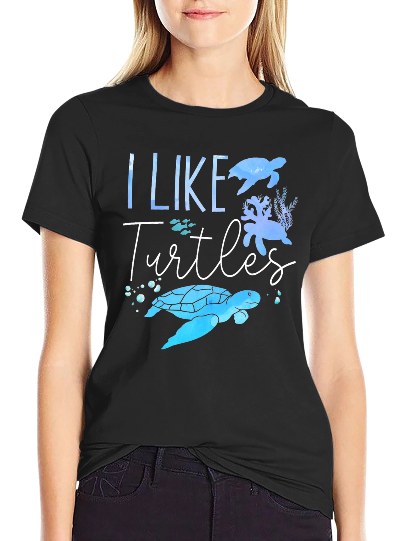 I Like Turtles Graphic T-Shirt