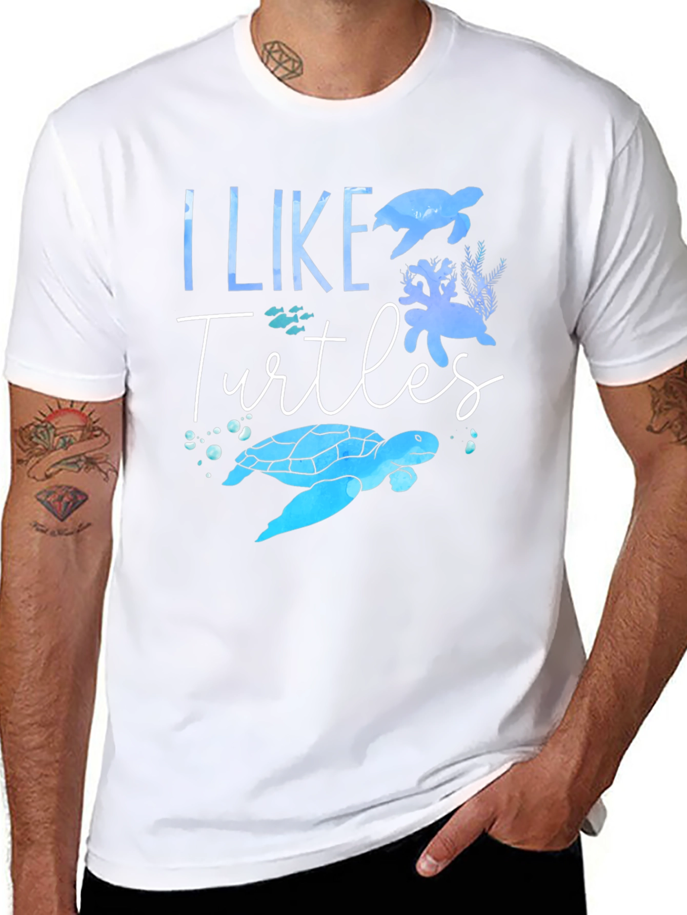 I Like Turtles Graphic T-Shirt