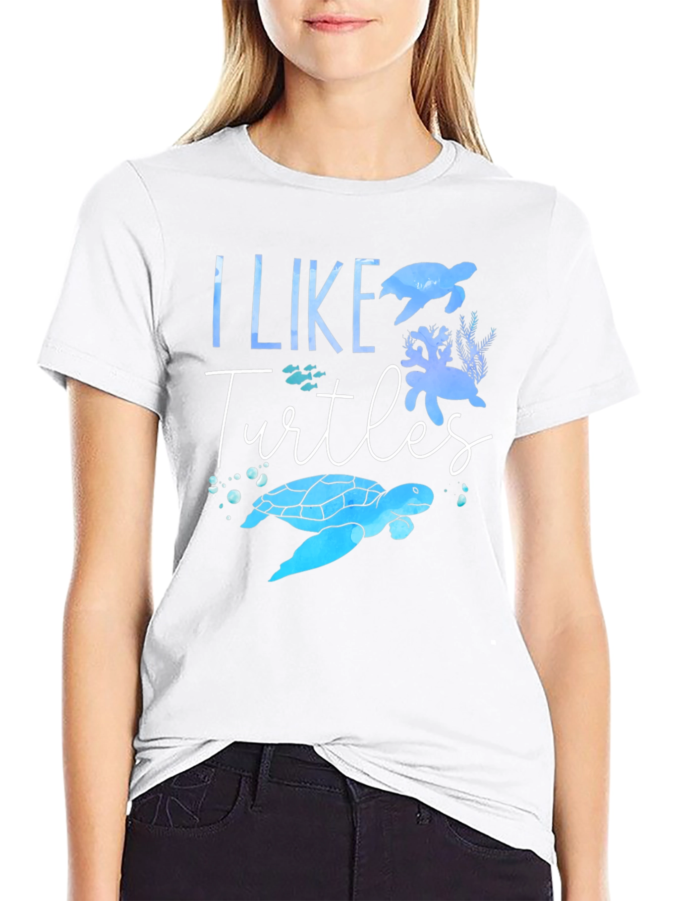 I Like Turtles Graphic T-Shirt