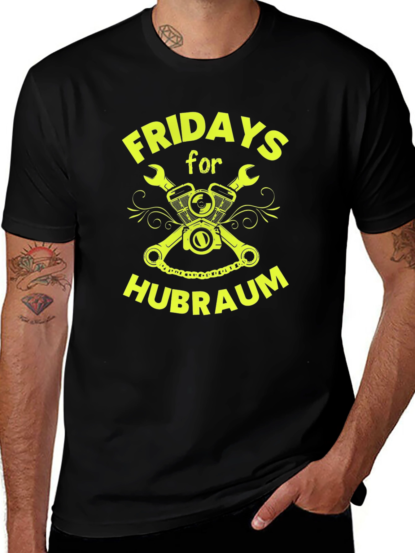 Fridays for Hubraum Black T-Shirt