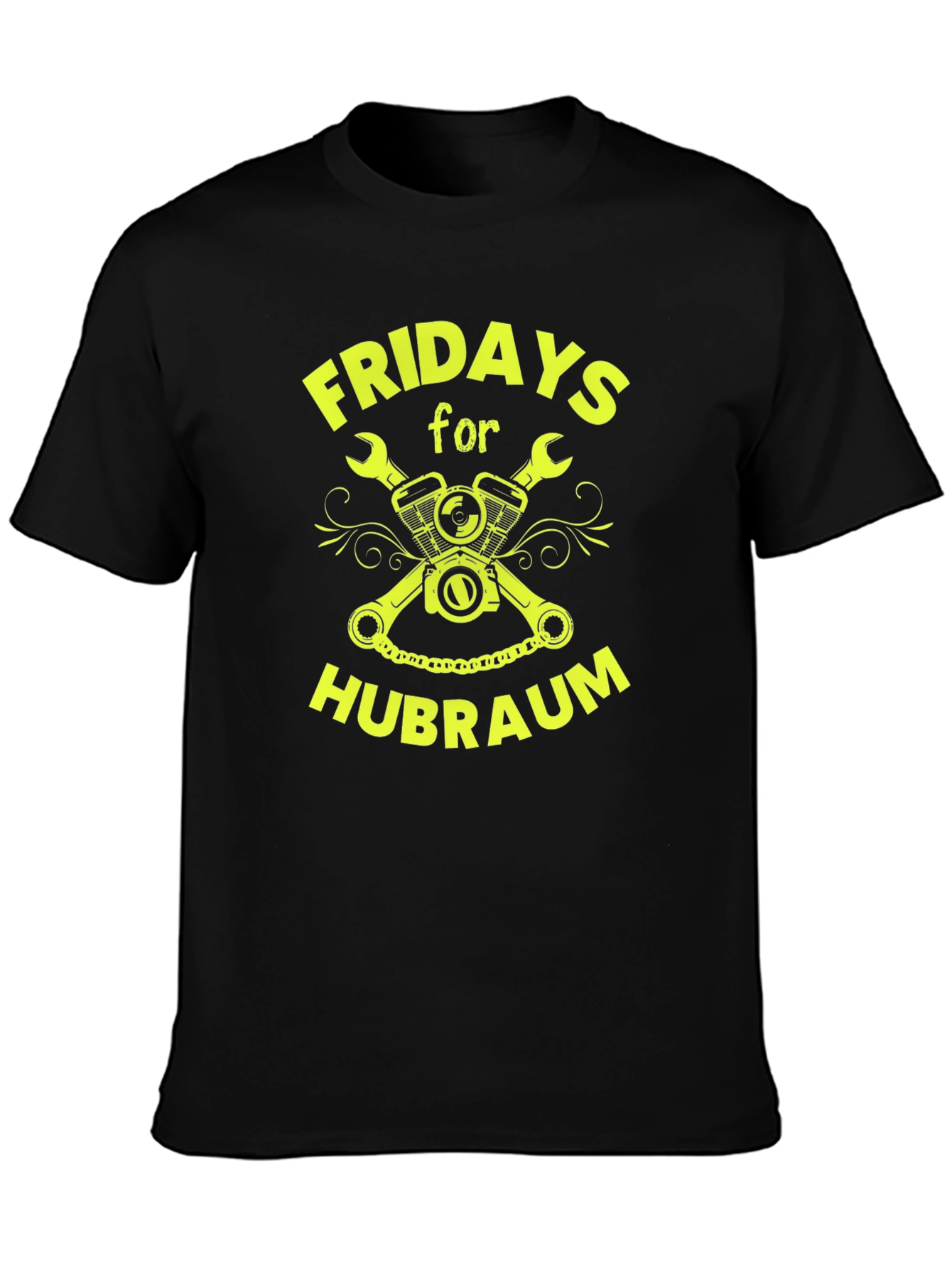 Fridays for Hubraum Black T-Shirt
