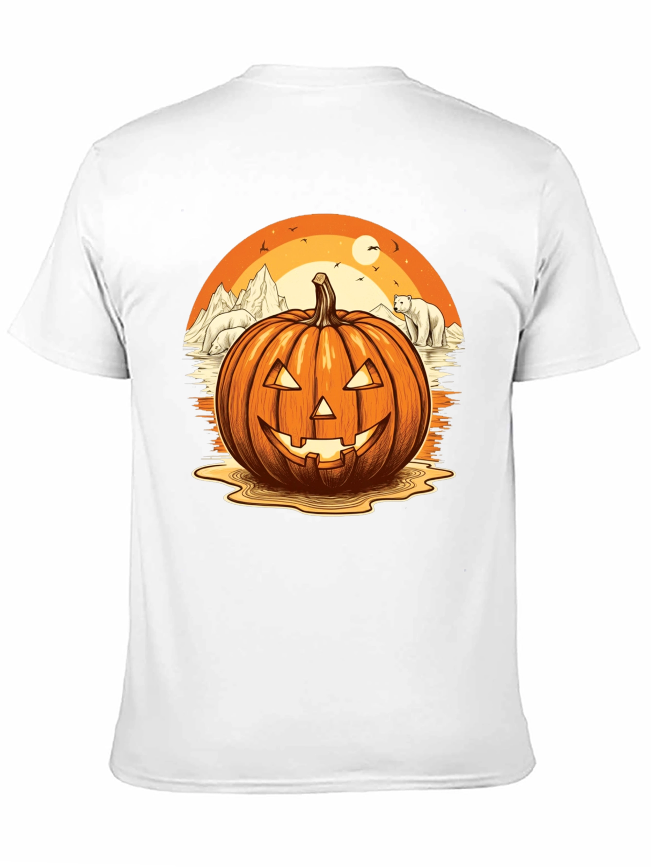 Arctic Pumpkin T-Shirt: Halloween Adventure