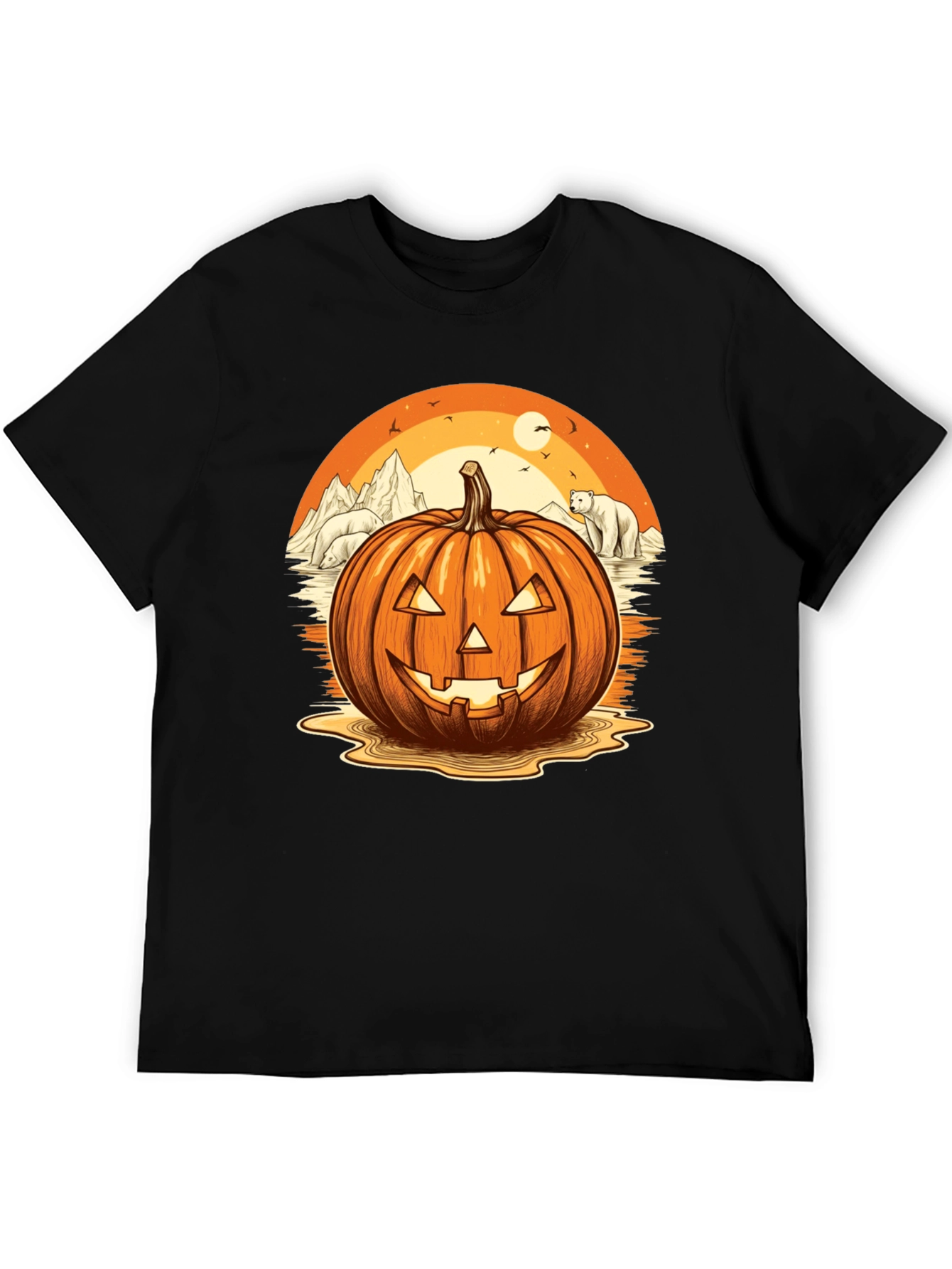 Arctic Pumpkin T-Shirt: Halloween Adventure