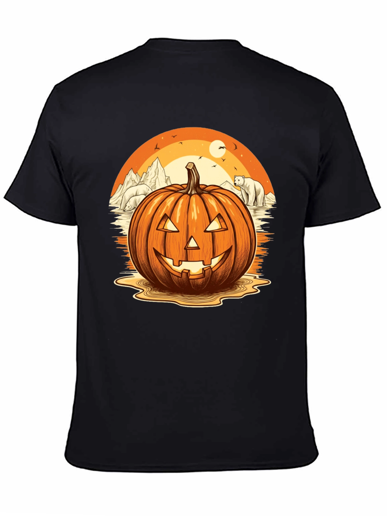 Arctic Pumpkin T-Shirt: Halloween Adventure