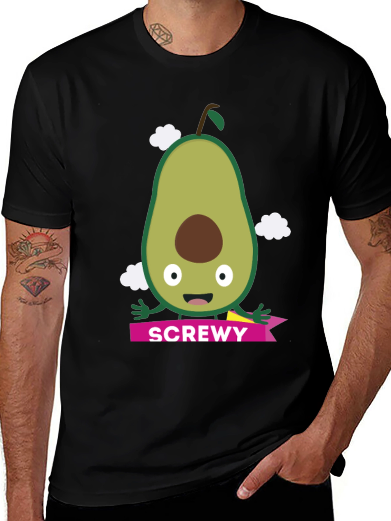 Screw-y Avocado Graphic Tee - Funny Pun T-Shirt