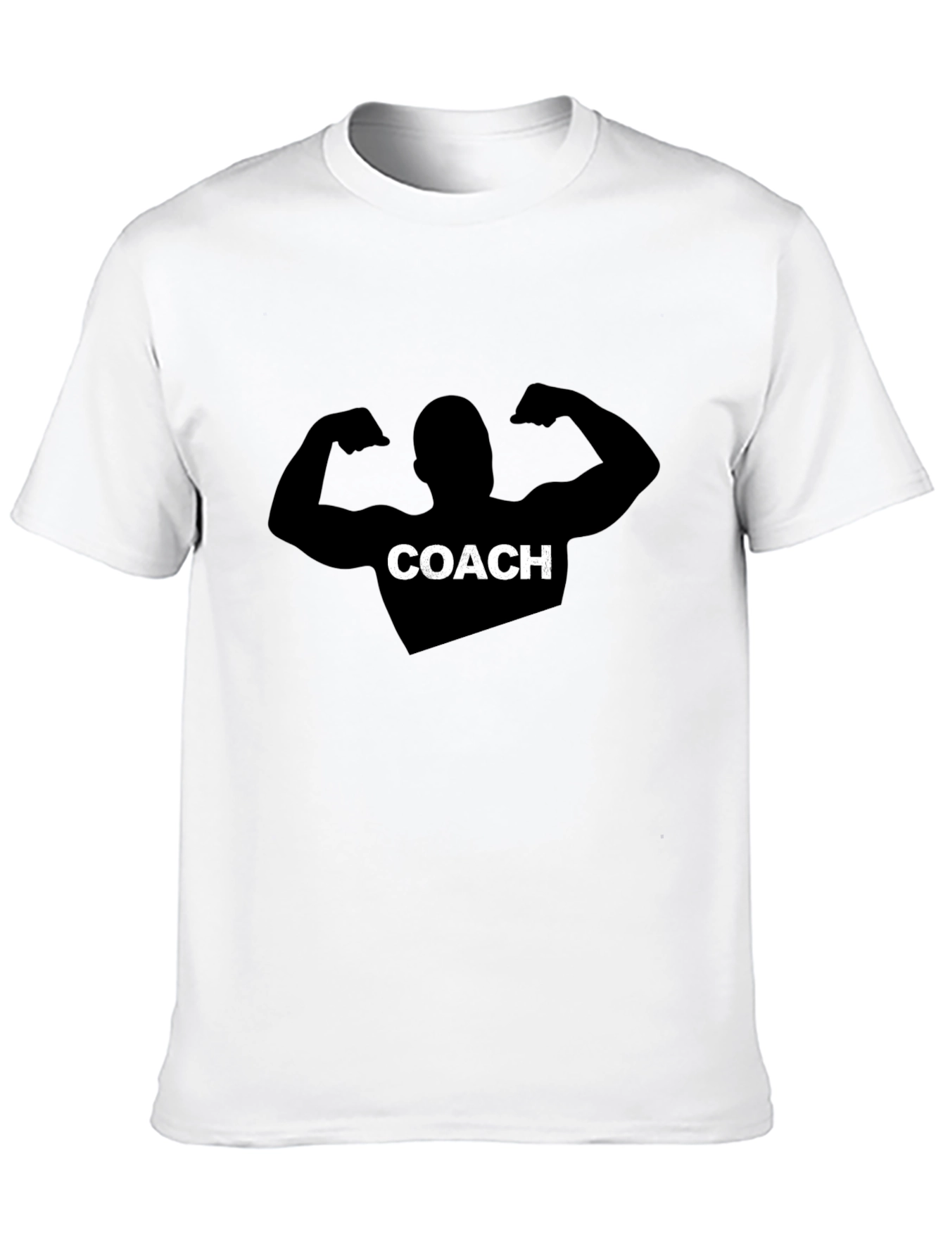 Coach Graphic Tee - Black Cotton Training Shirt