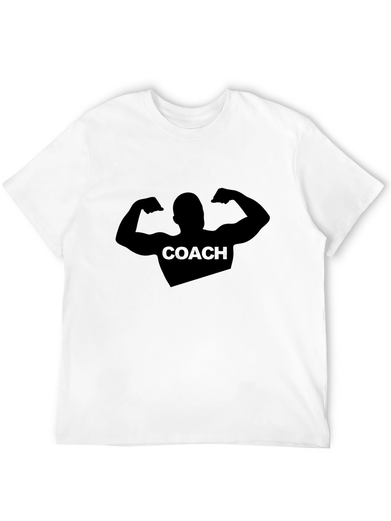 Coach Graphic Tee - Black Cotton Training Shirt