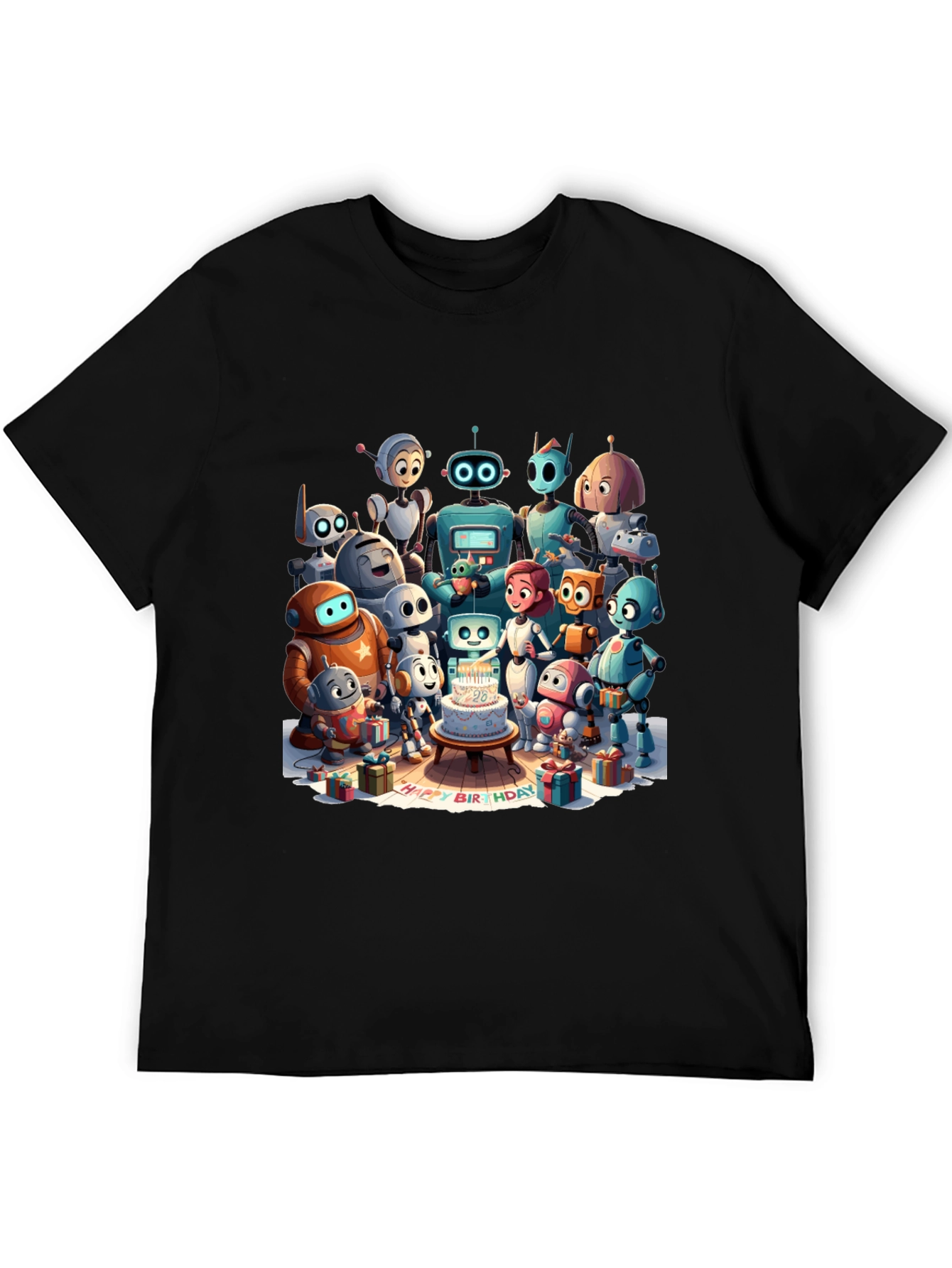 Robot Birthday Party T-Shirt