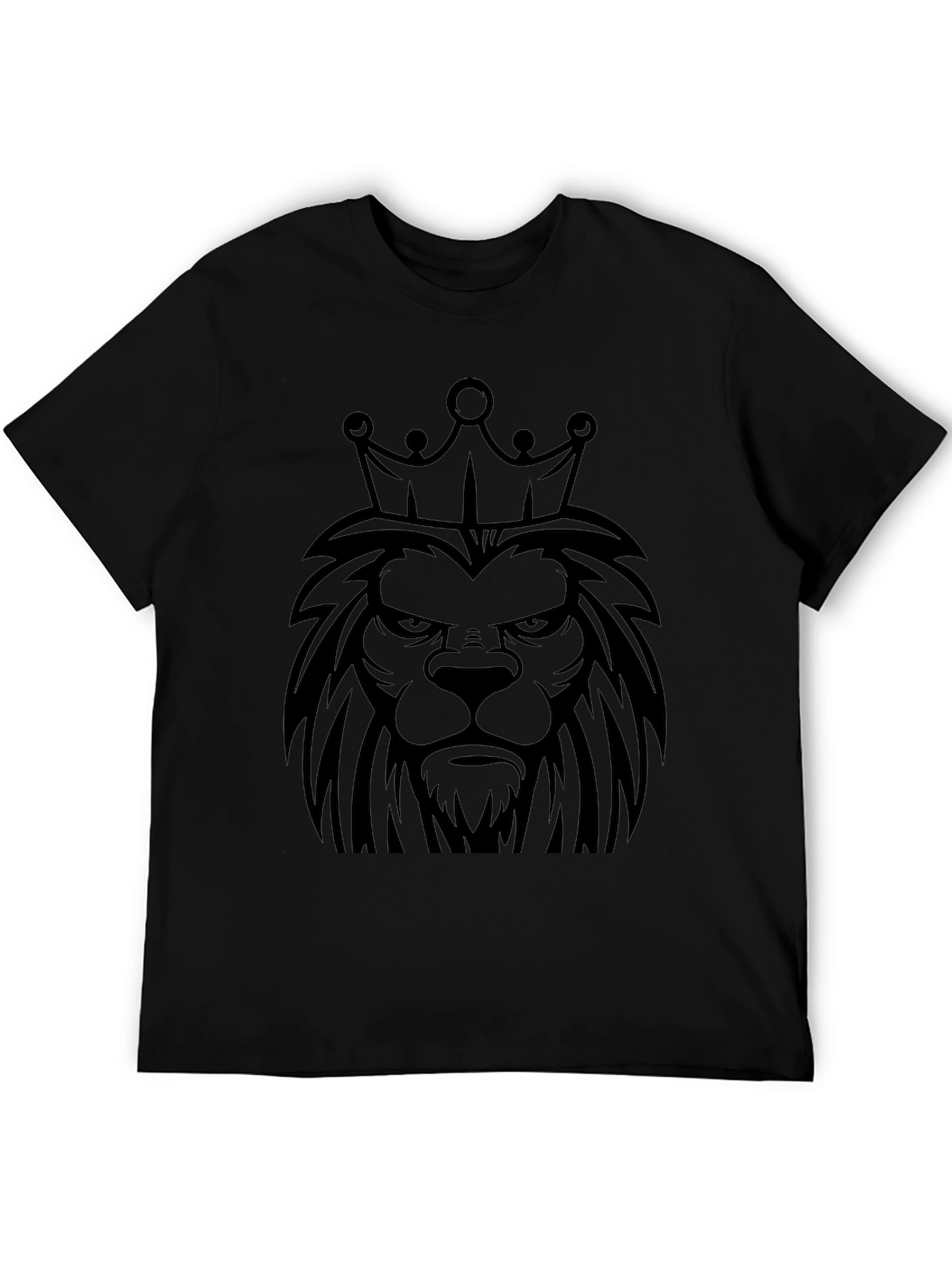 King Lion Graphic Tee - Mens Black T-Shirt