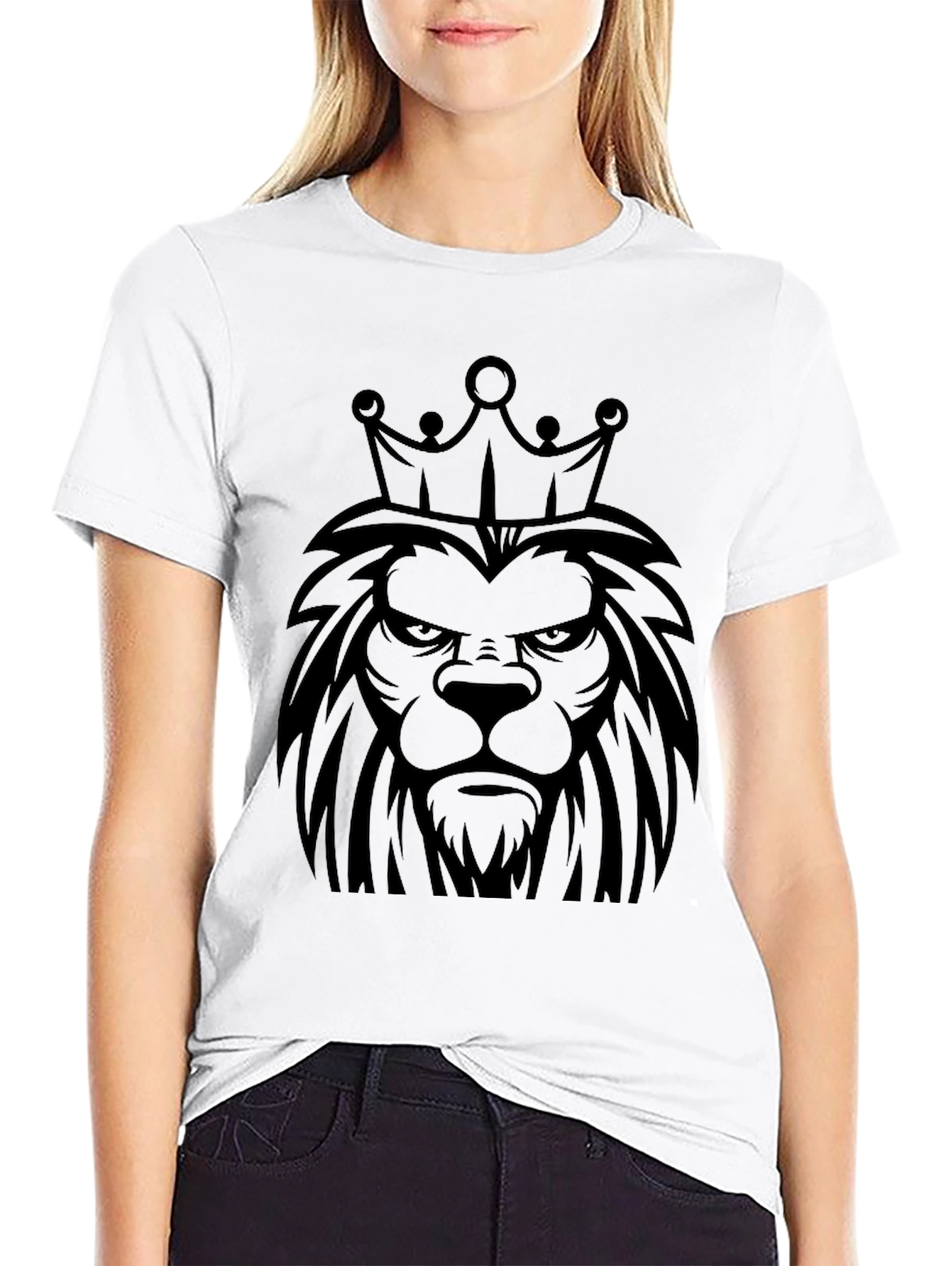King Lion Graphic Tee - Mens Black T-Shirt