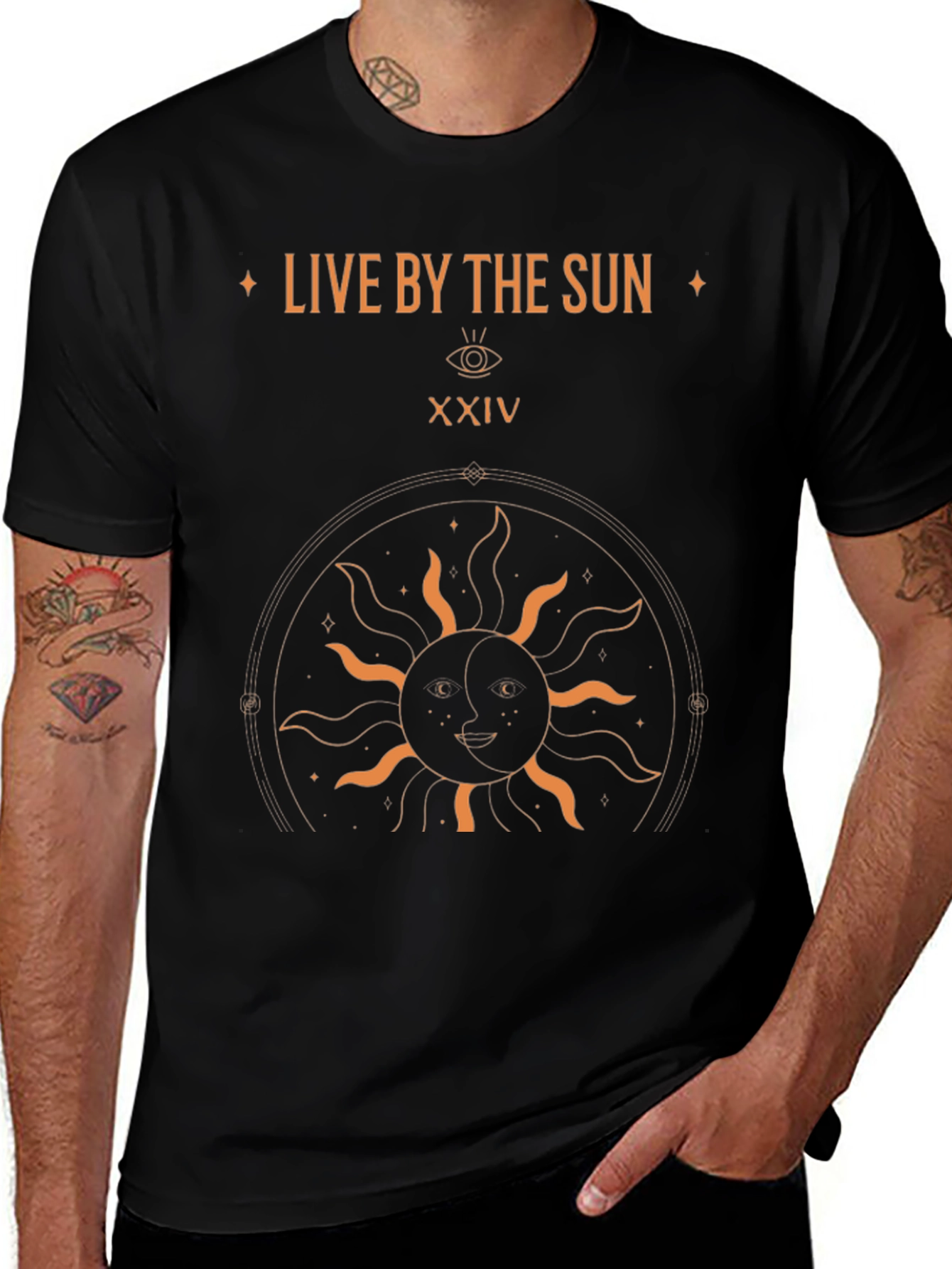 Live by the Sun Graphic Tee - Black