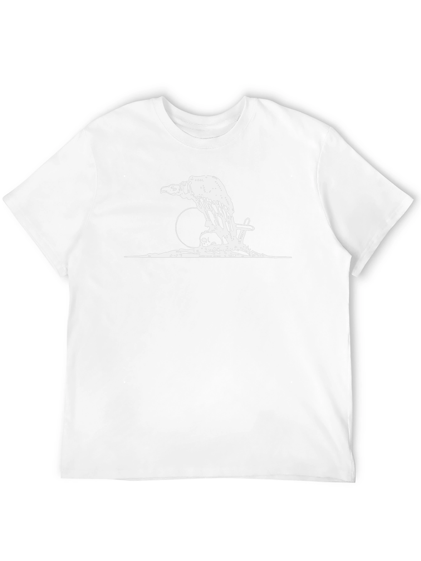 Raven Skull T-Shirt - Edgy Graphic Tee