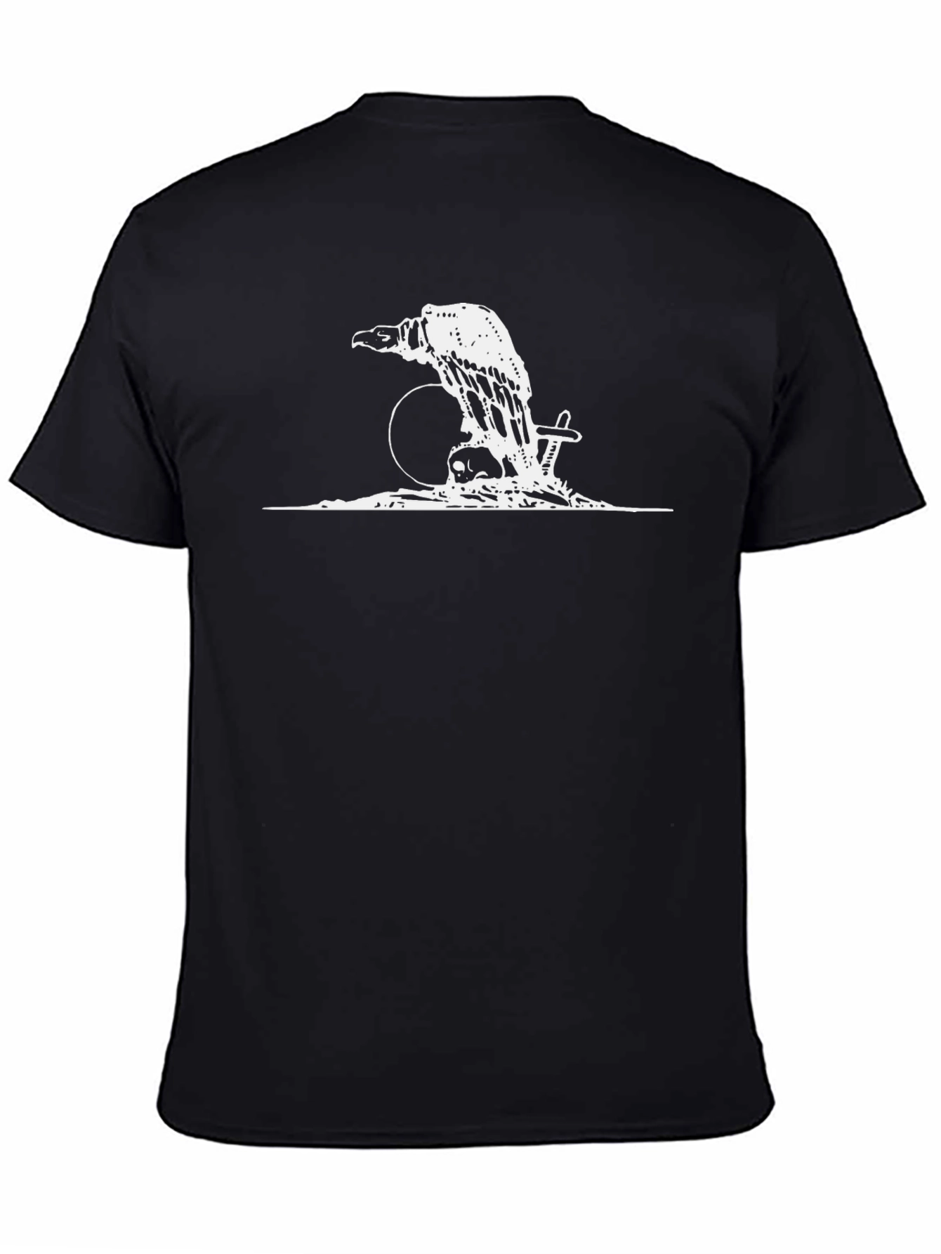 Raven Skull T-Shirt - Edgy Graphic Tee