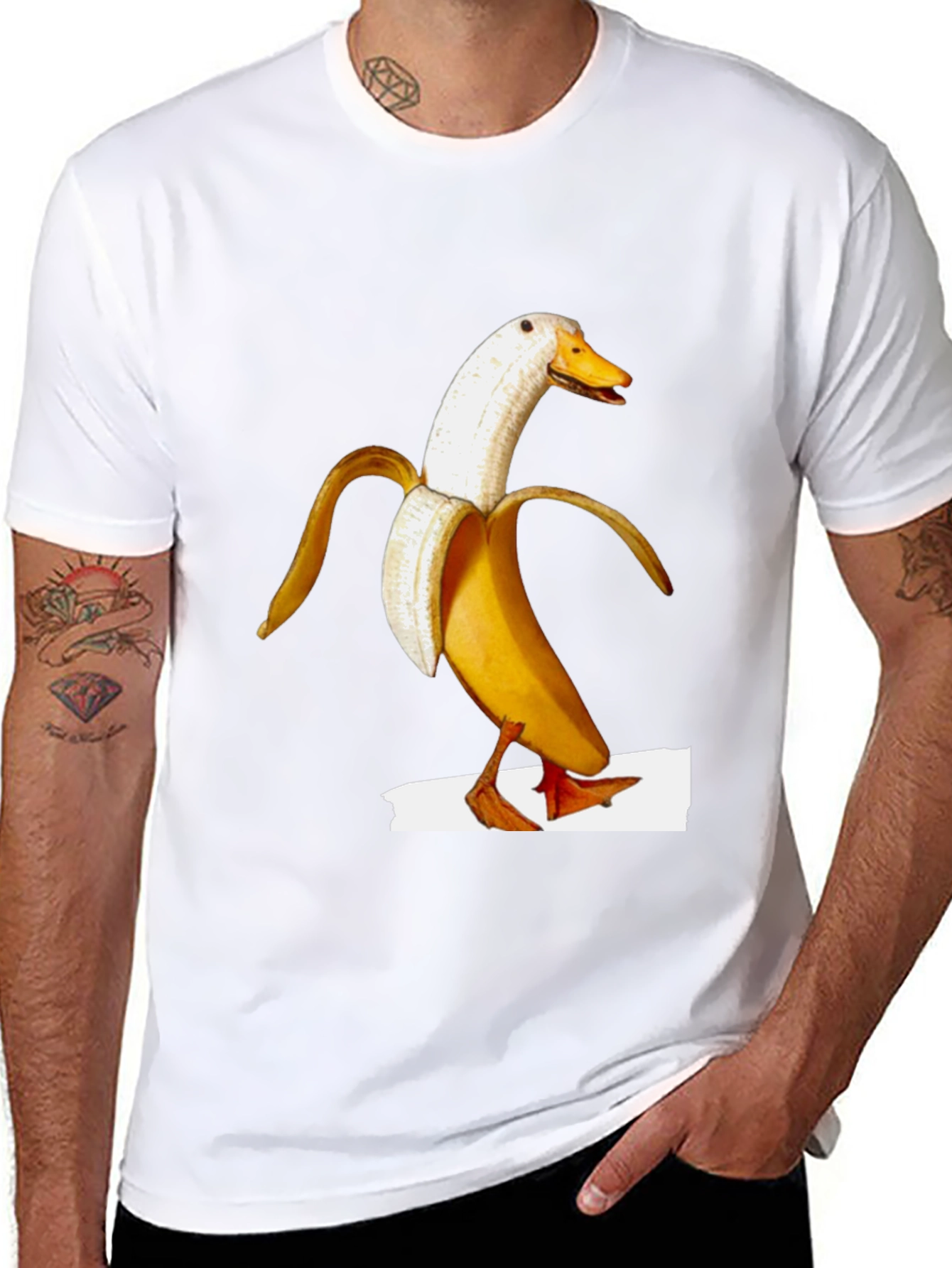 Banana Duck Graphic Tee - Quirky & Fun!