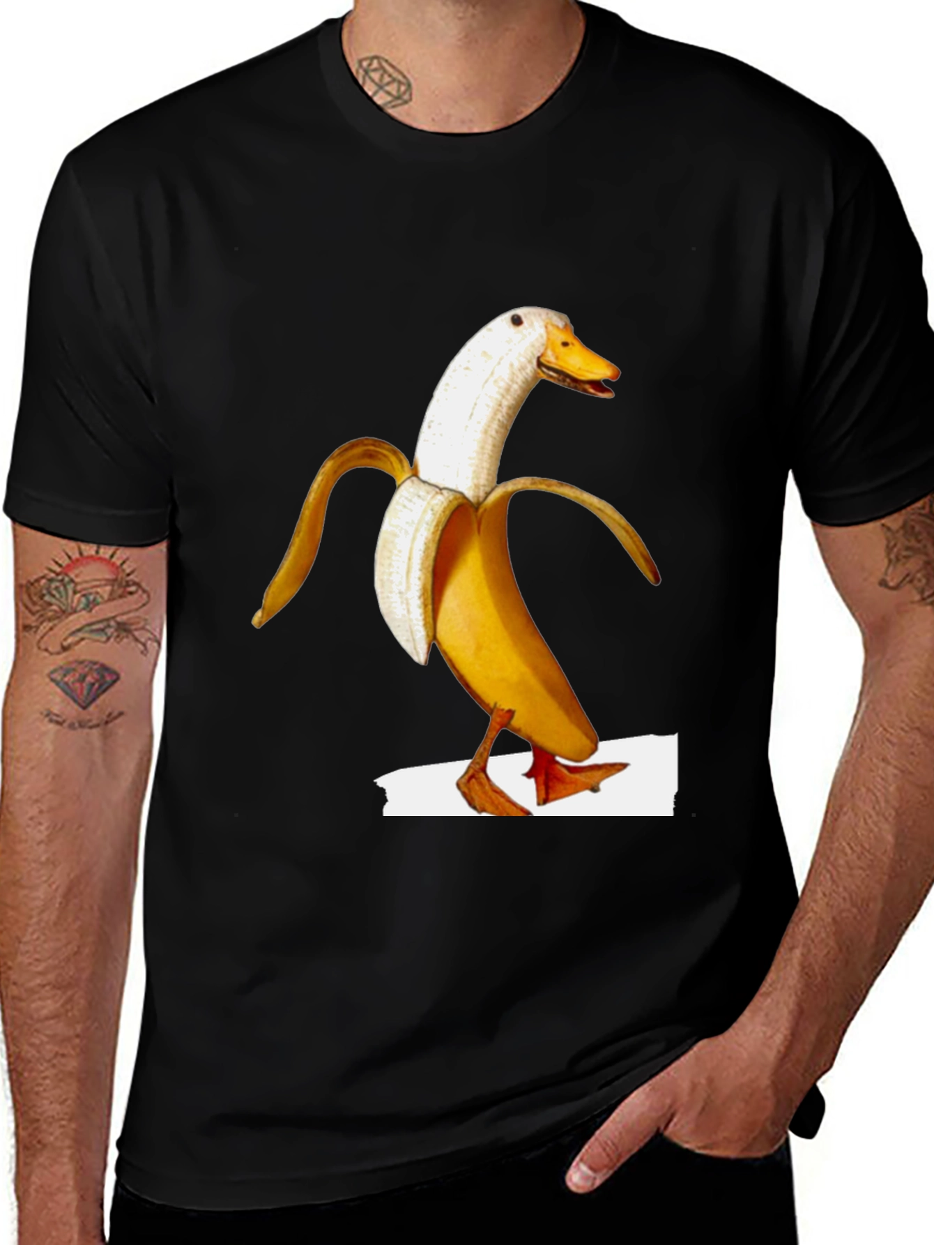 Banana Duck Graphic Tee - Quirky & Fun!