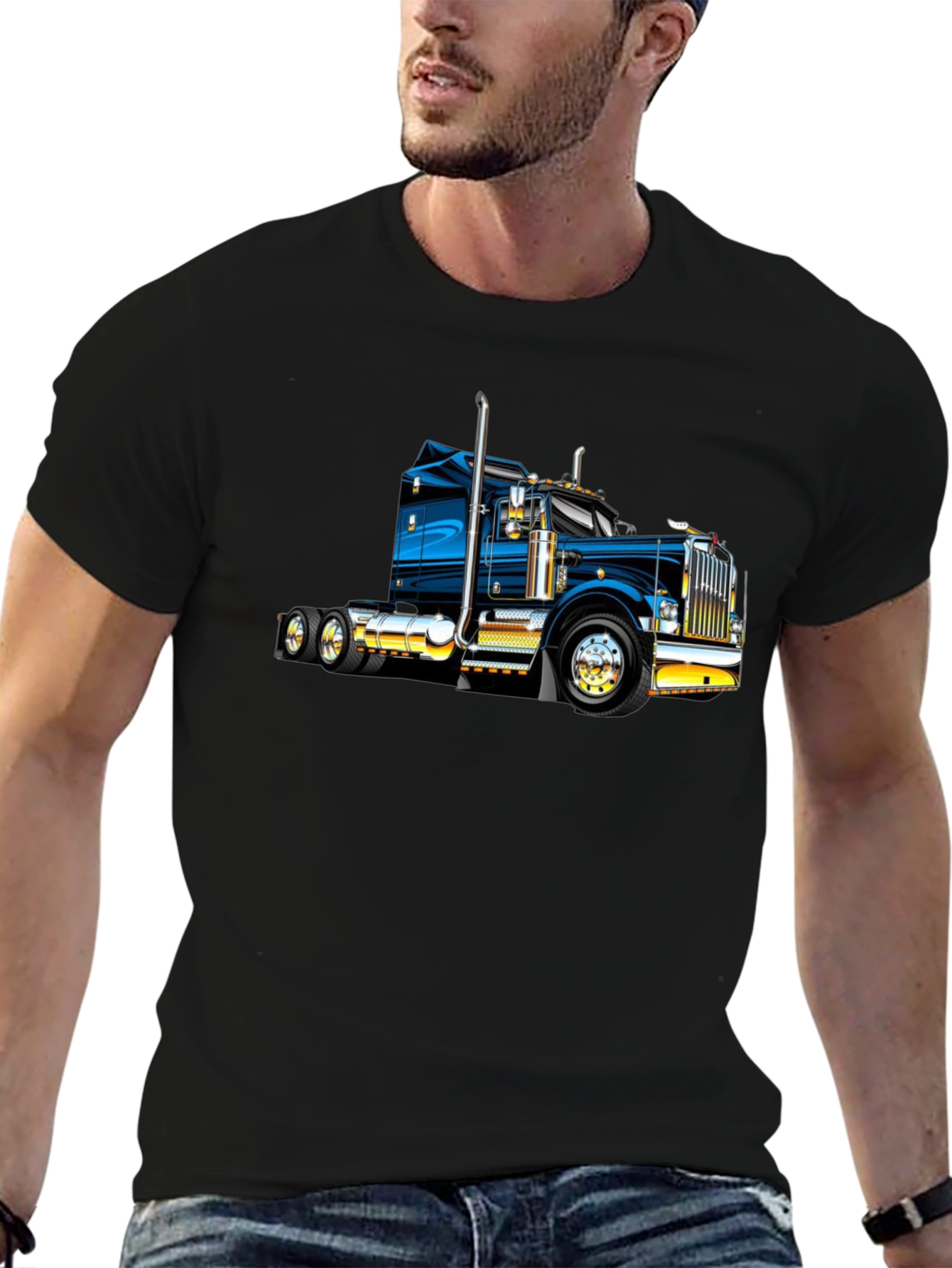 Truck Graphic Black T-Shirt