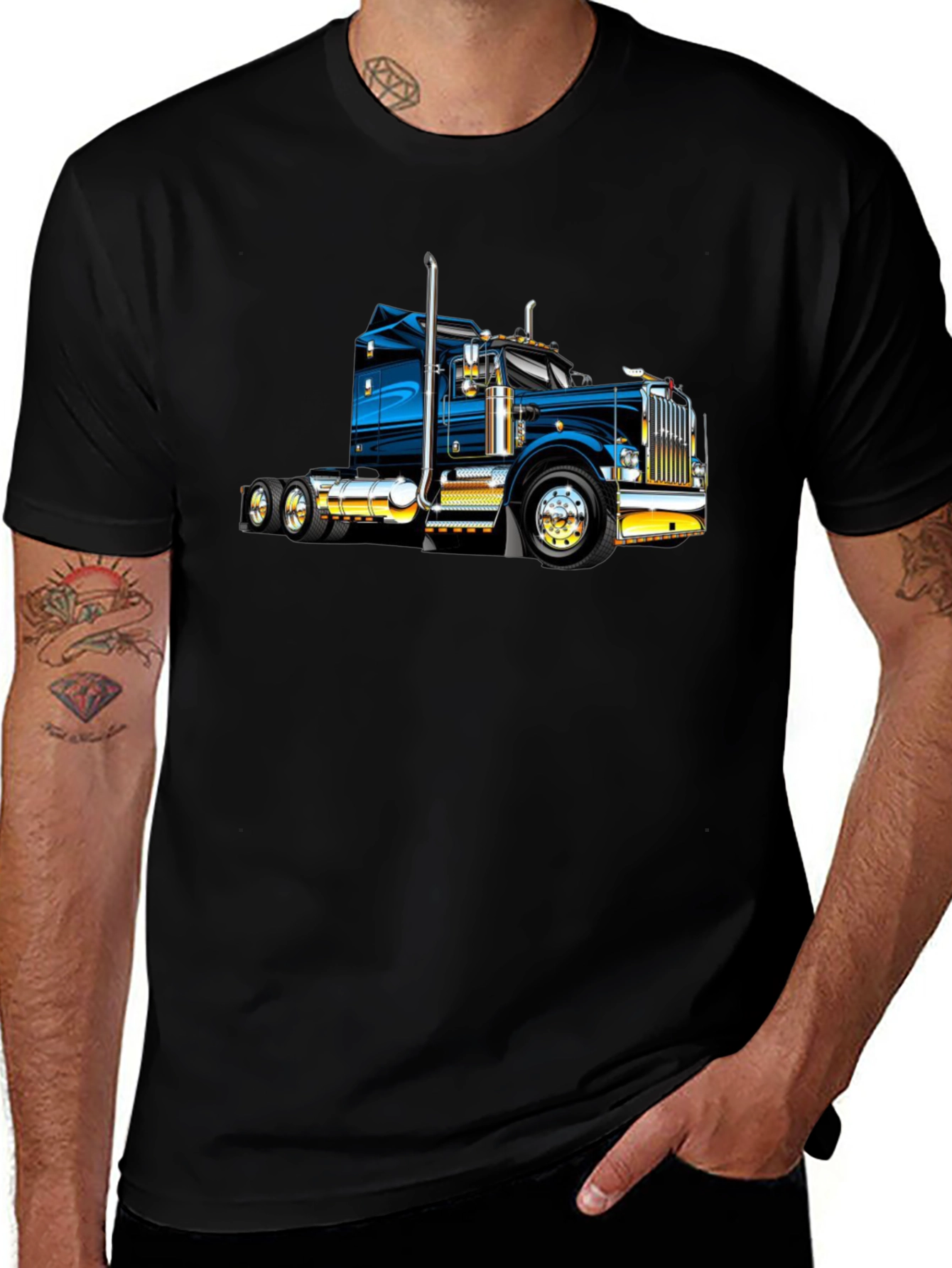 Truck Graphic Black T-Shirt