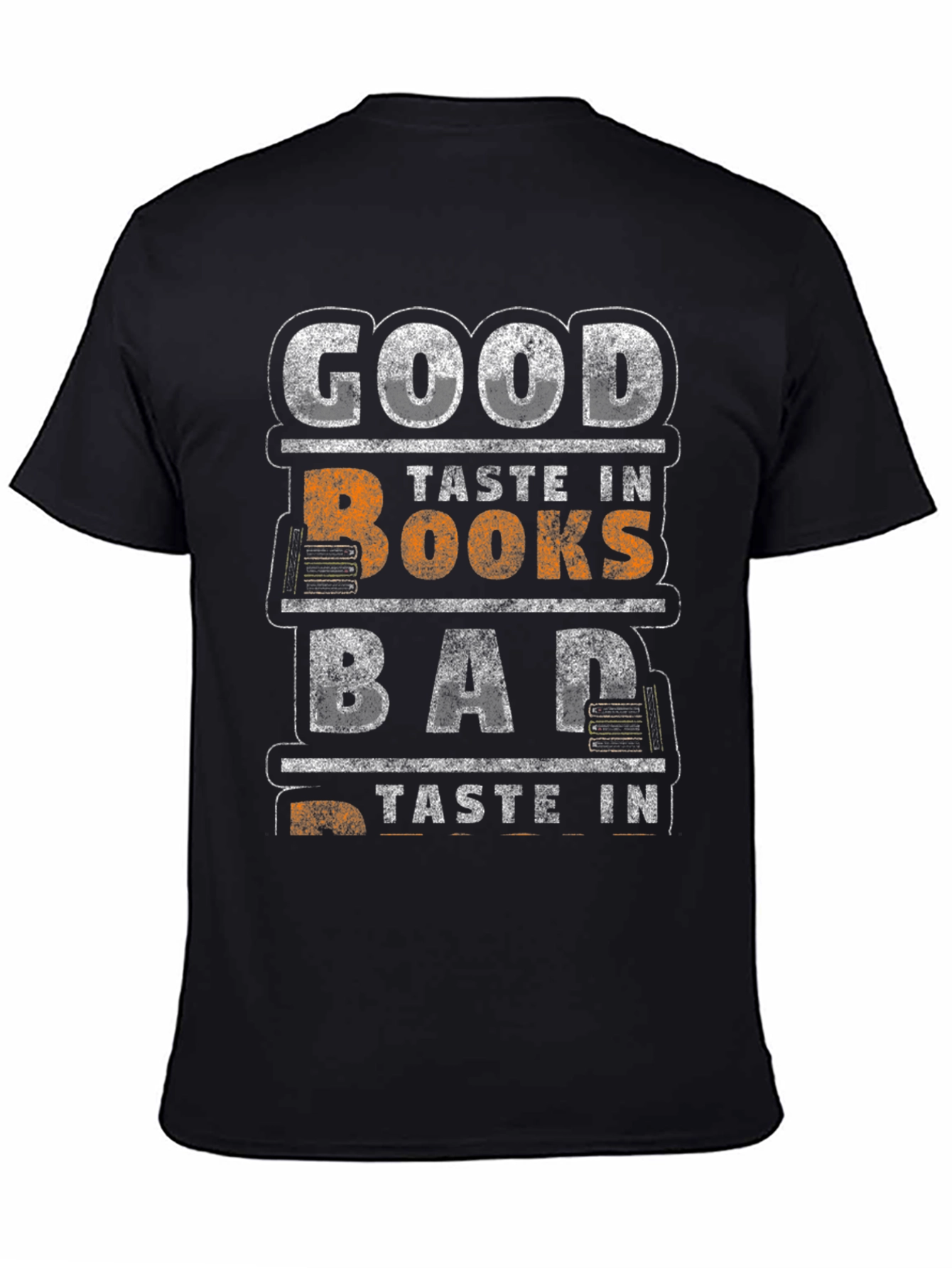 Good Taste In Books Black Graphic T-Shirt