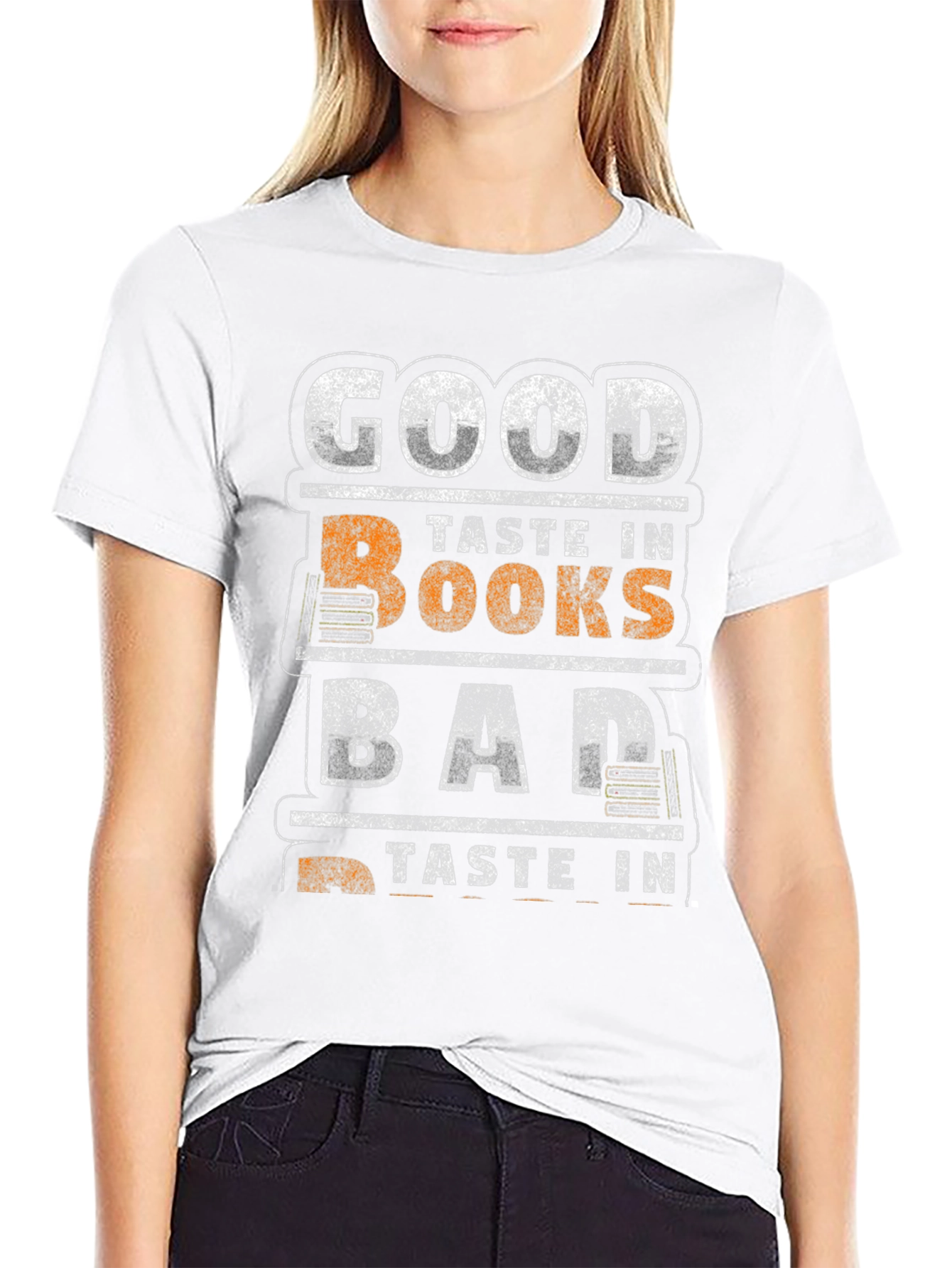 Good Taste In Books Black Graphic T-Shirt