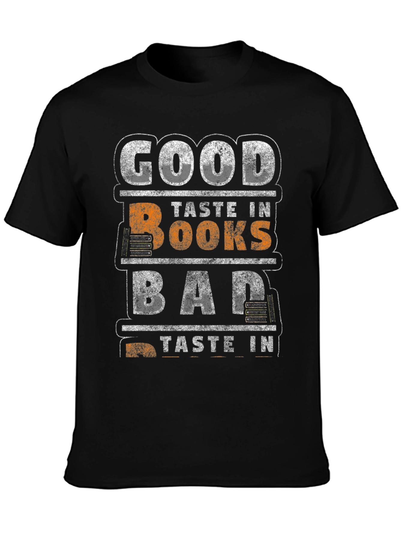 Good Taste In Books Black Graphic T-Shirt