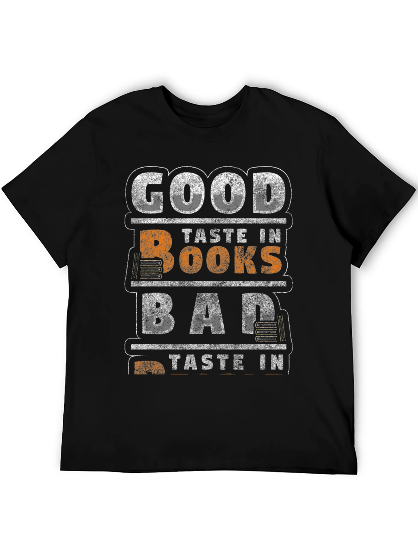 Good Taste In Books Black Graphic T-Shirt