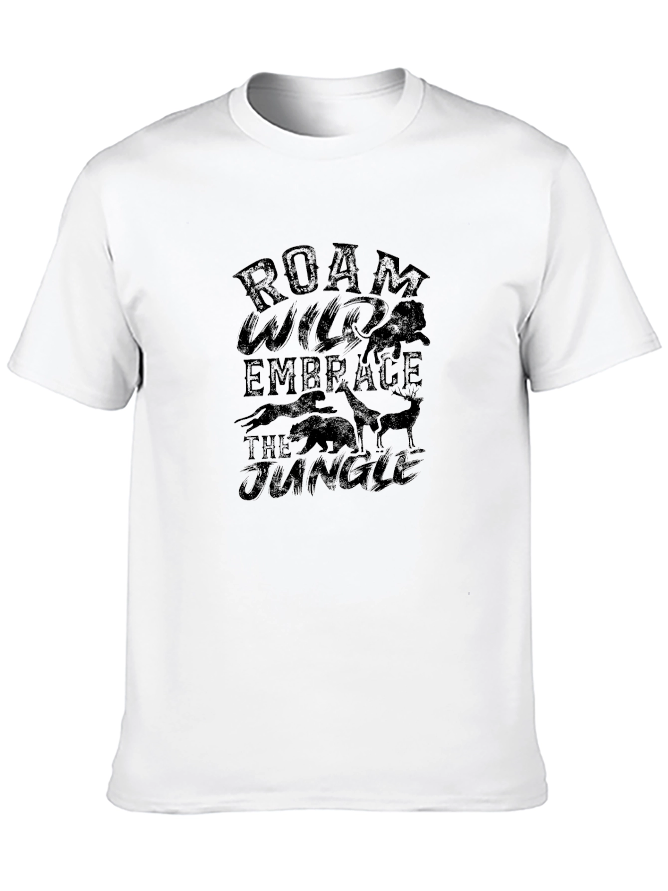 Roam Wild Jungle Black Graphic Tee