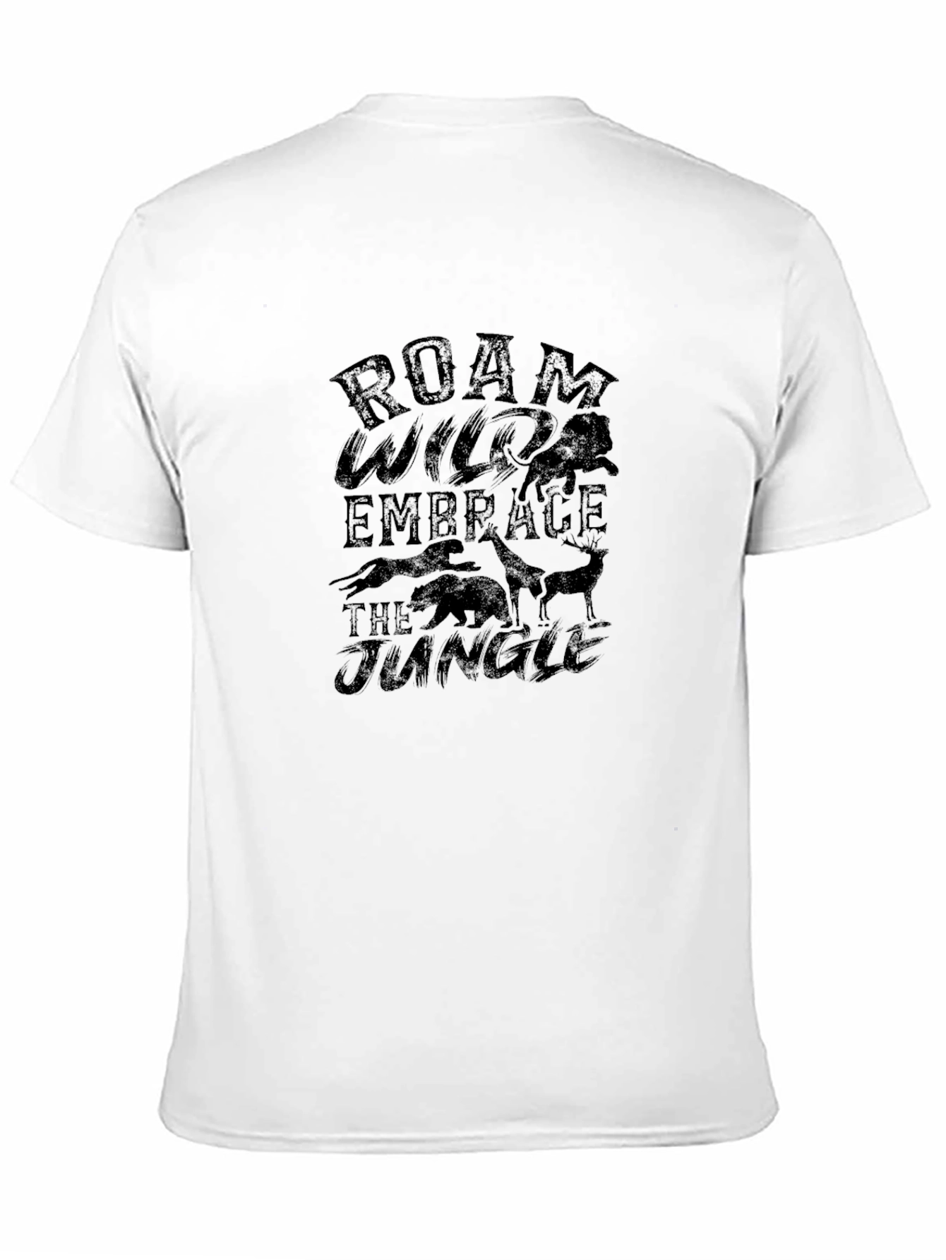 Roam Wild Jungle Black Graphic Tee