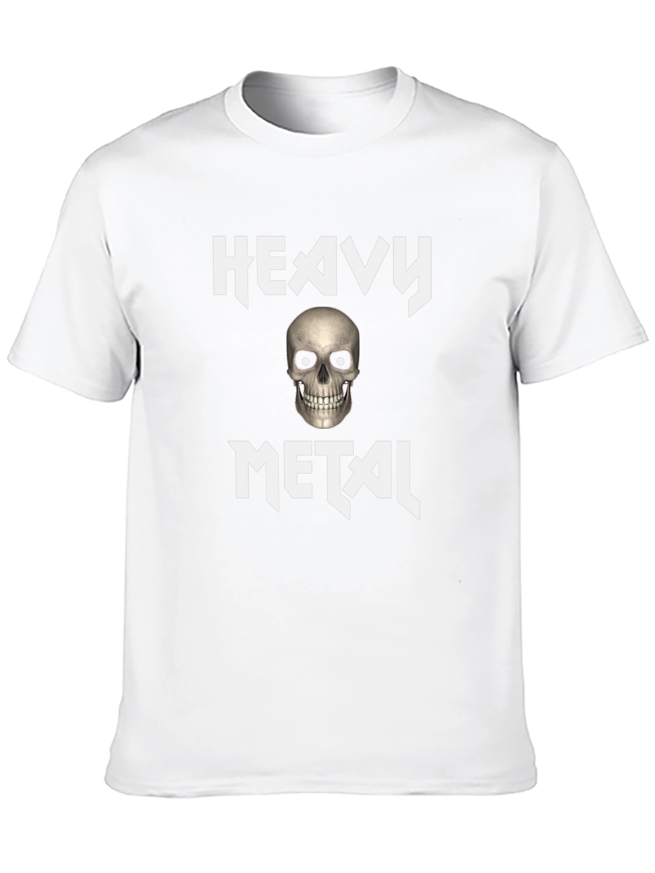 Heavy Metal Skull Graphic Tee - Rocker Style