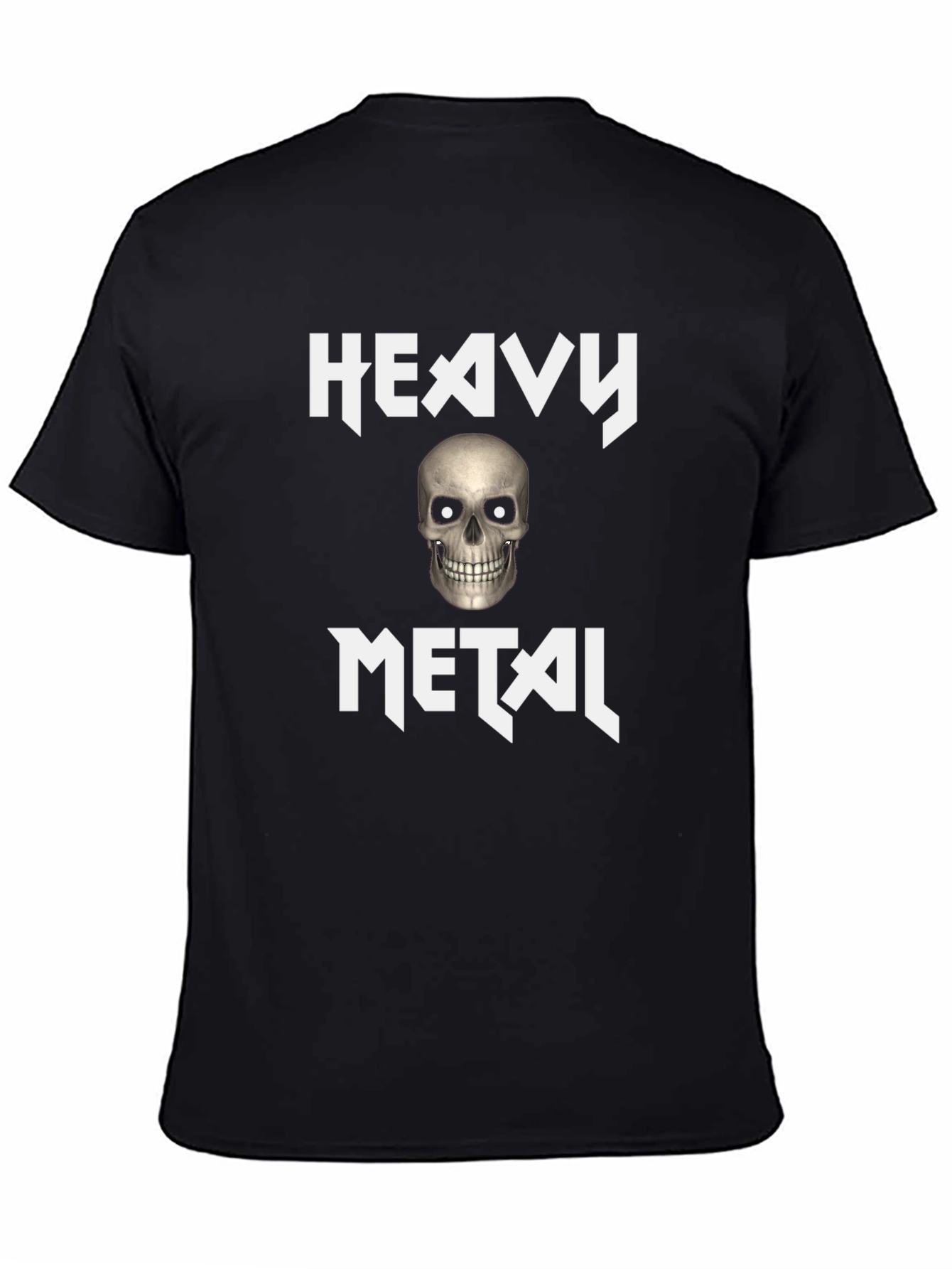 Heavy Metal Skull Graphic Tee - Rocker Style