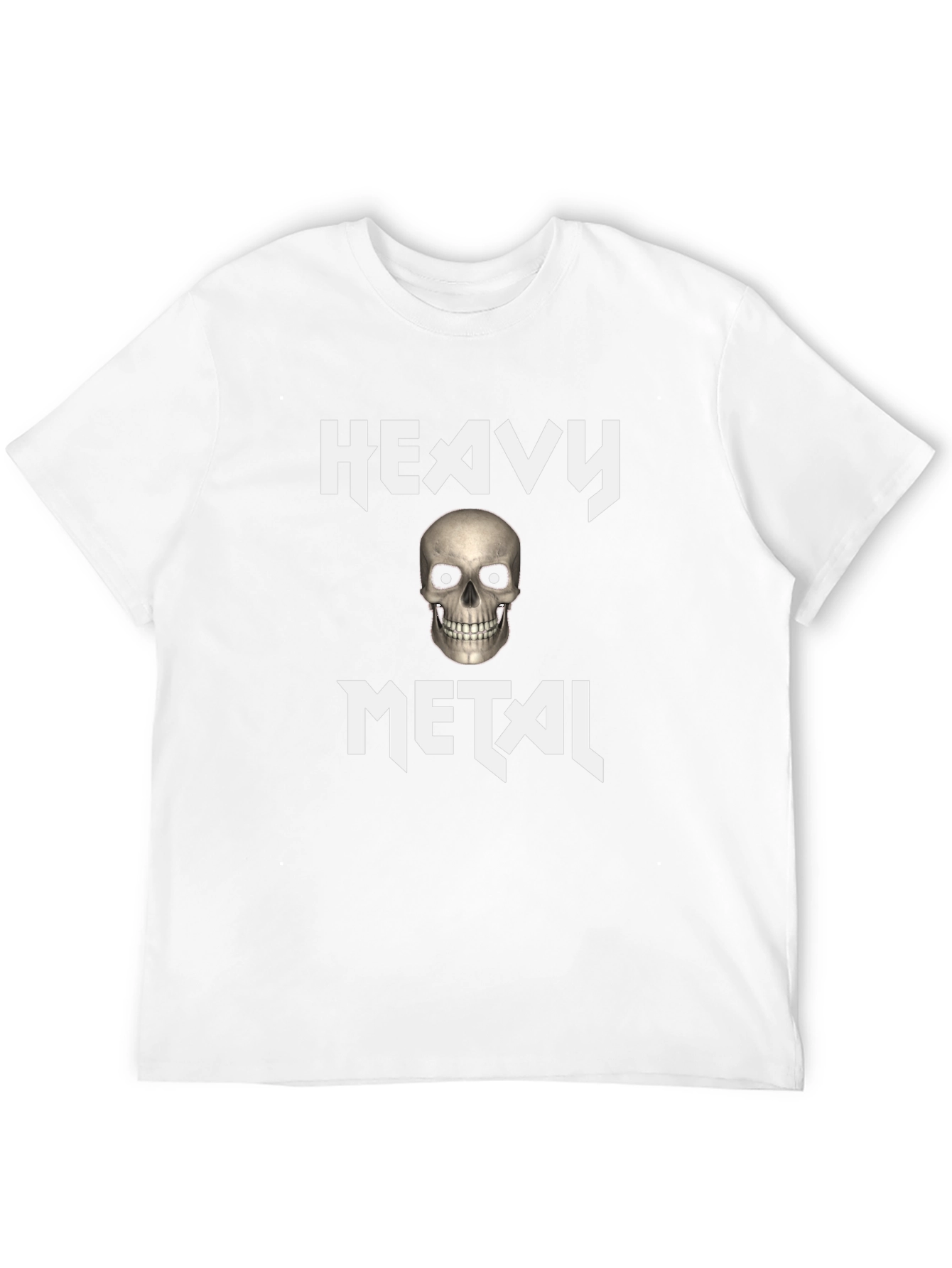 Heavy Metal Skull Graphic Tee - Rocker Style