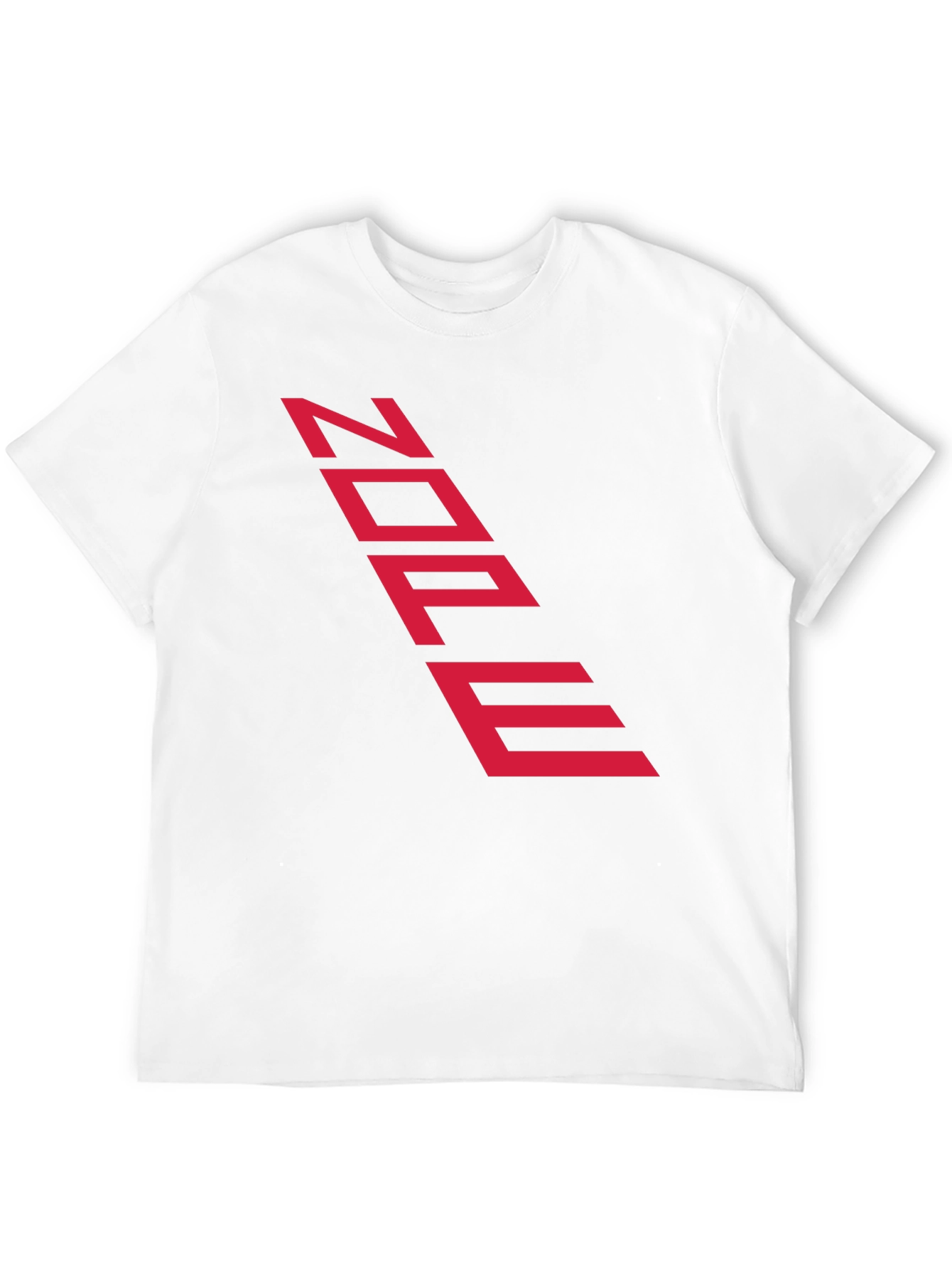 Edgy Black Tee with Futuristic Red Text