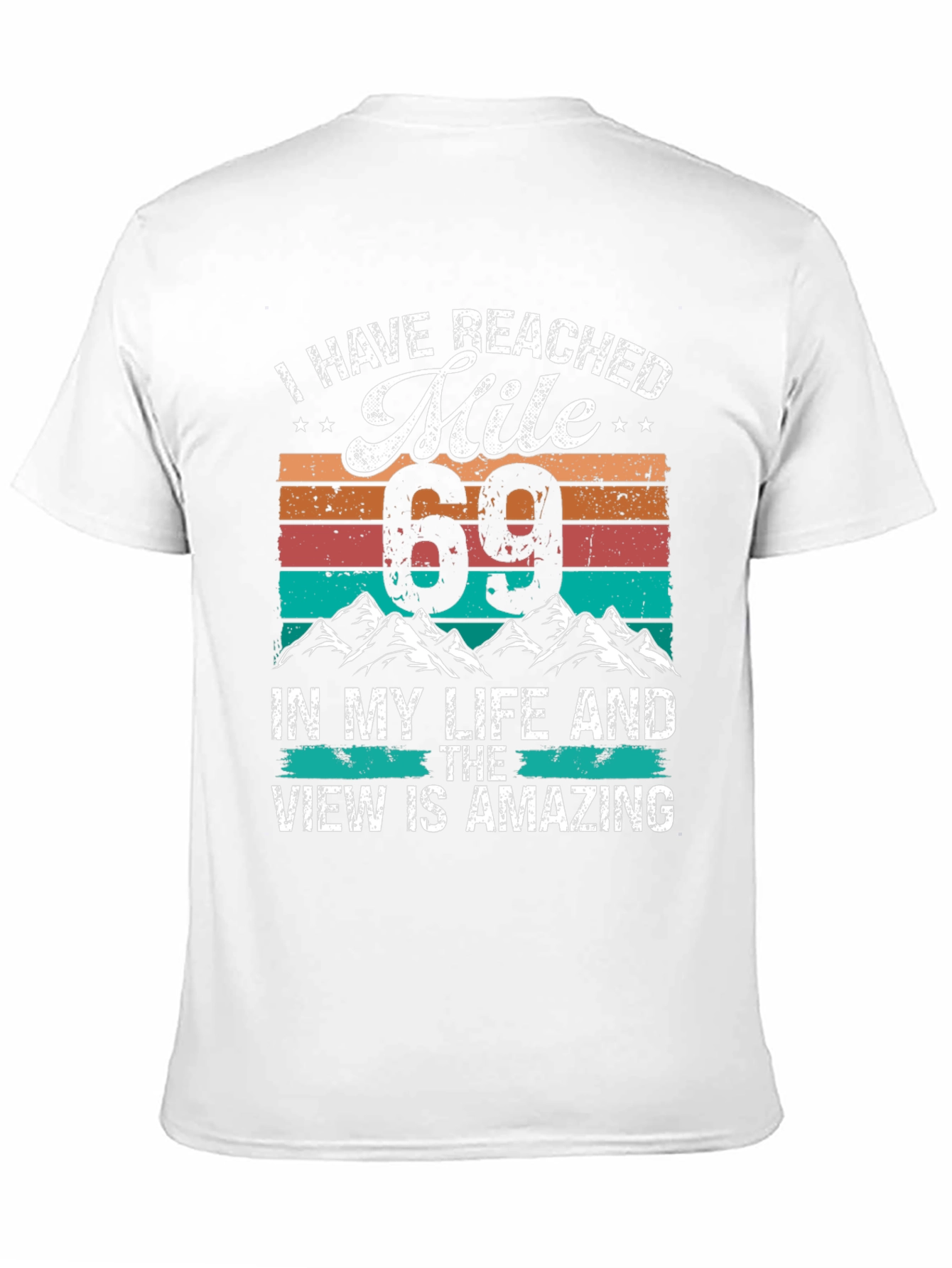 Reached Mile 69 Black Graphic Tee