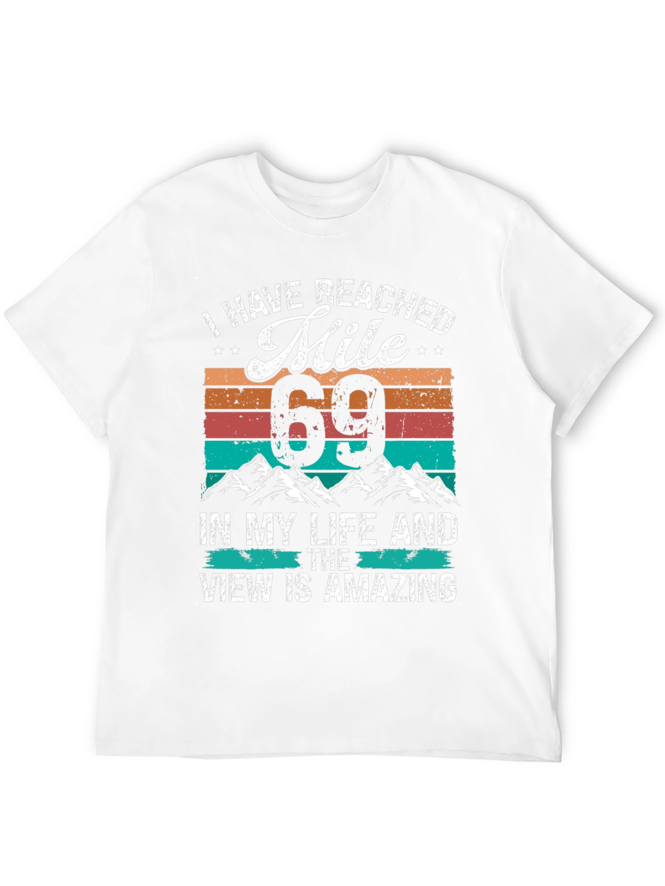 Reached Mile 69 Black Graphic Tee