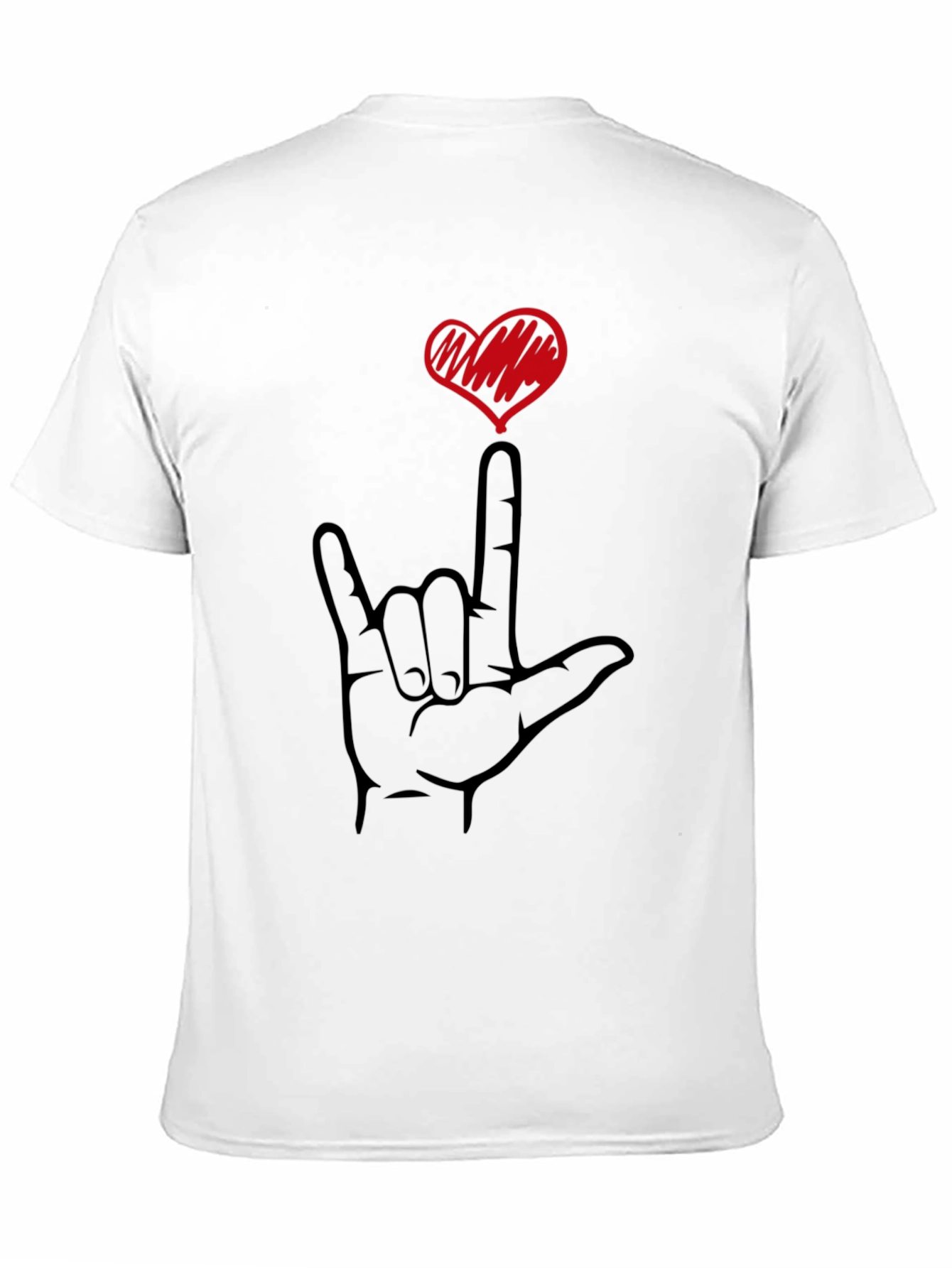 I Love You Sign Language Heart T-Shirt