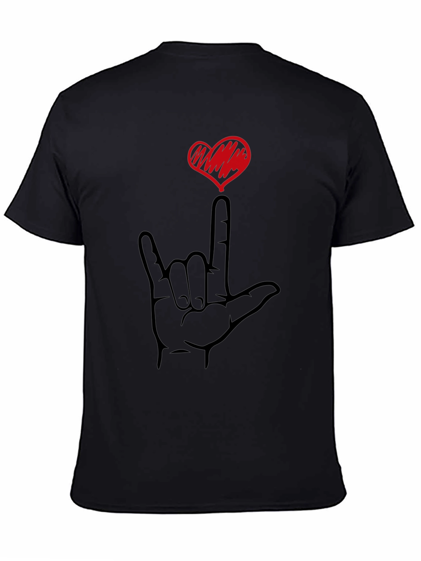 I Love You Sign Language Heart T-Shirt