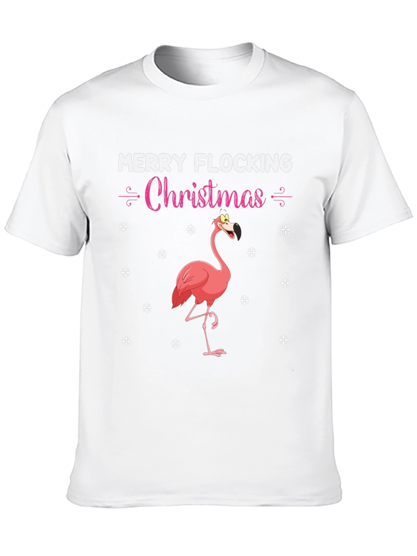 Merry Flocking Christmas Flamingo T-Shirt