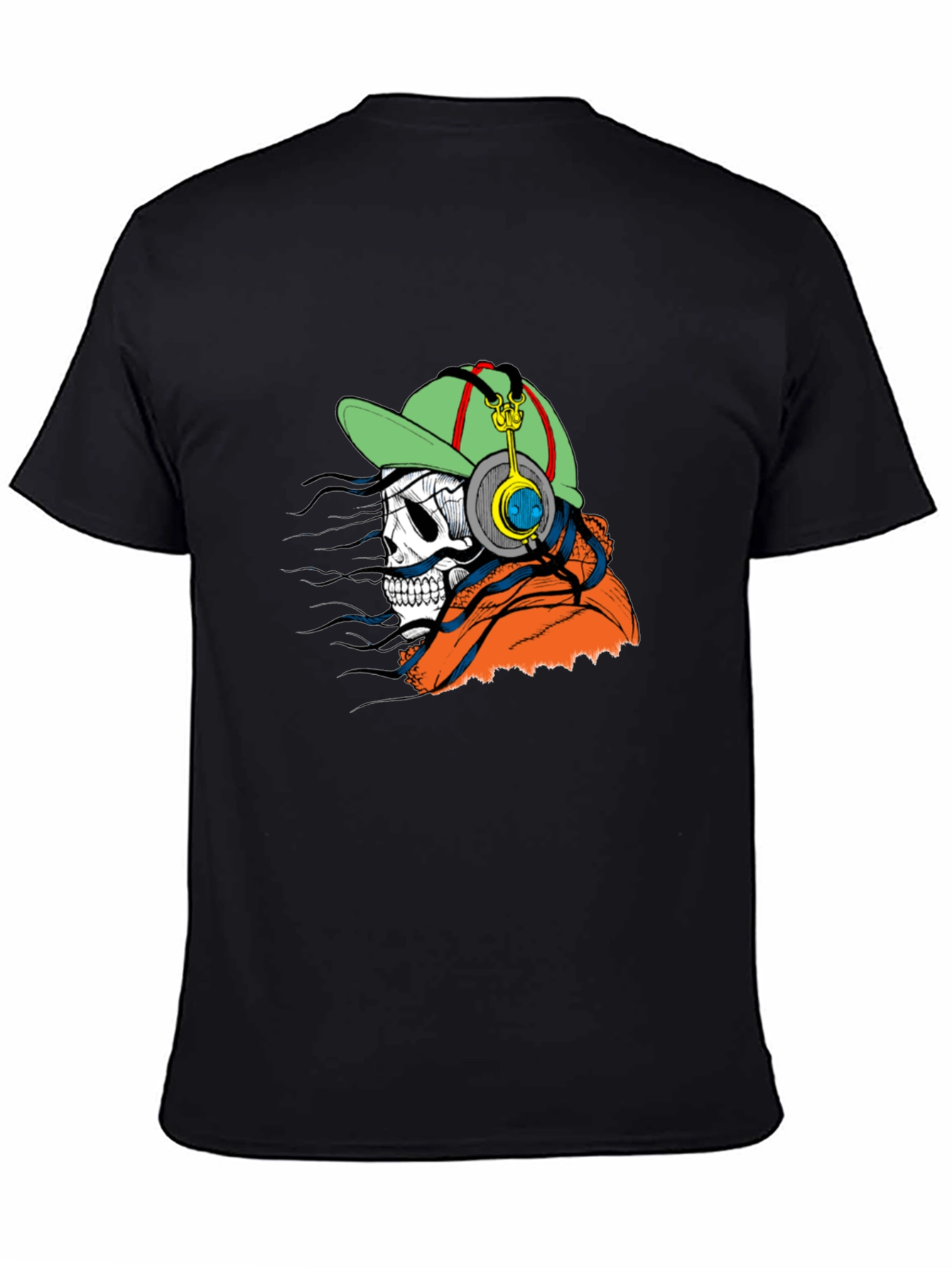 Skull DJ Graphic Tee - Trendy and Unique