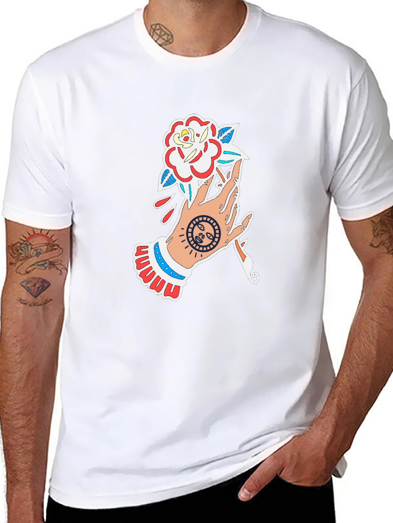 Hand Holding Rose T-Shirt